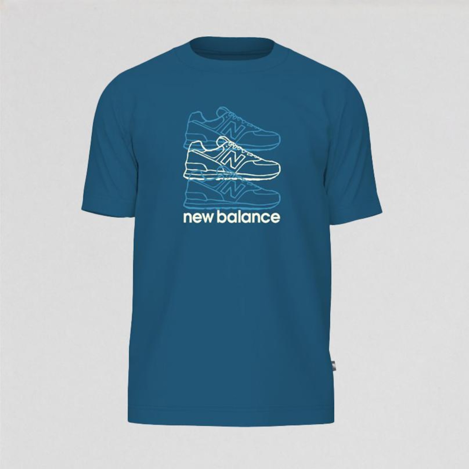 Camiseta Layered 574 New Balance Masculina - Foto 1