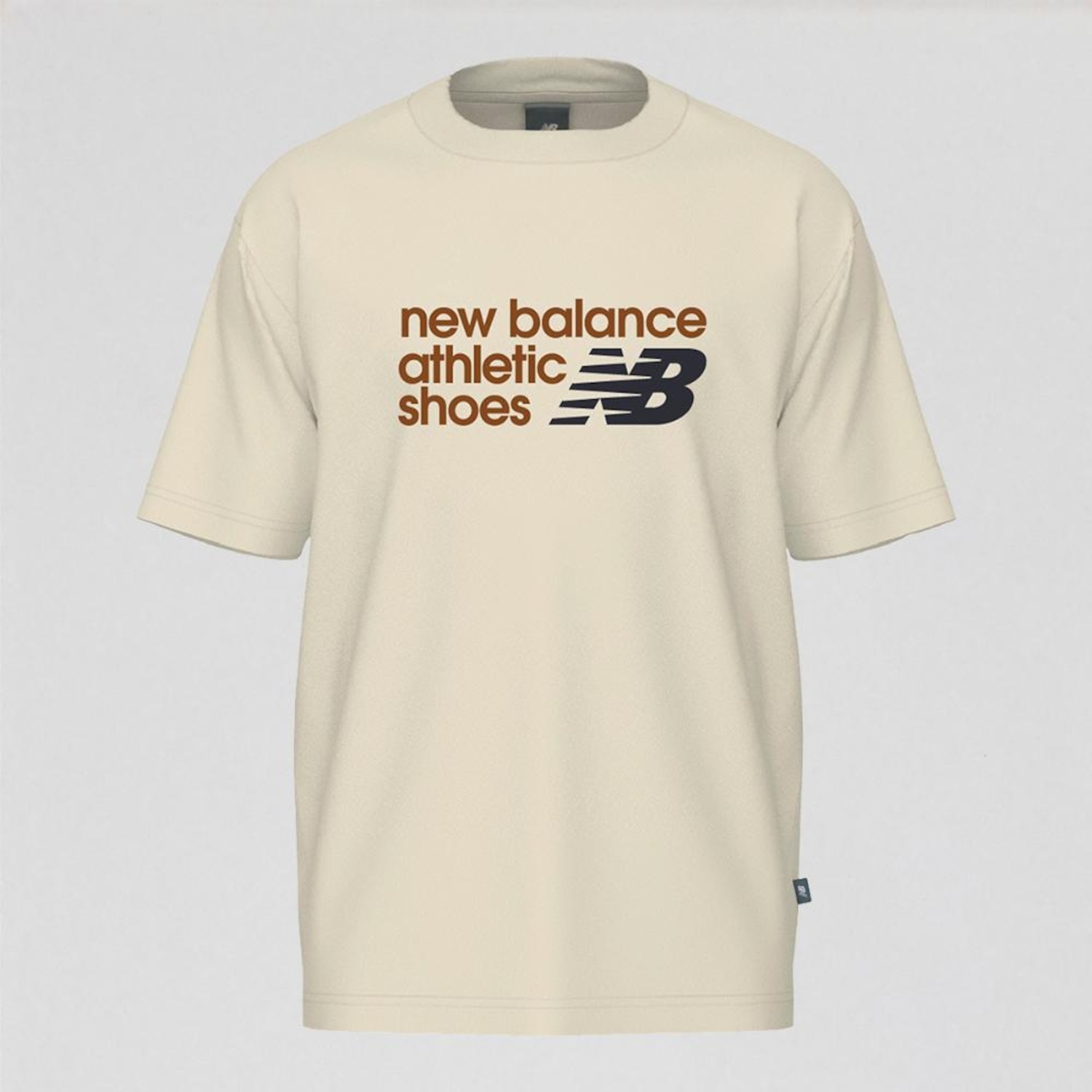 Camiseta Athletics Relaxed Premium Chest Logo New Balance Masculina - Foto 1