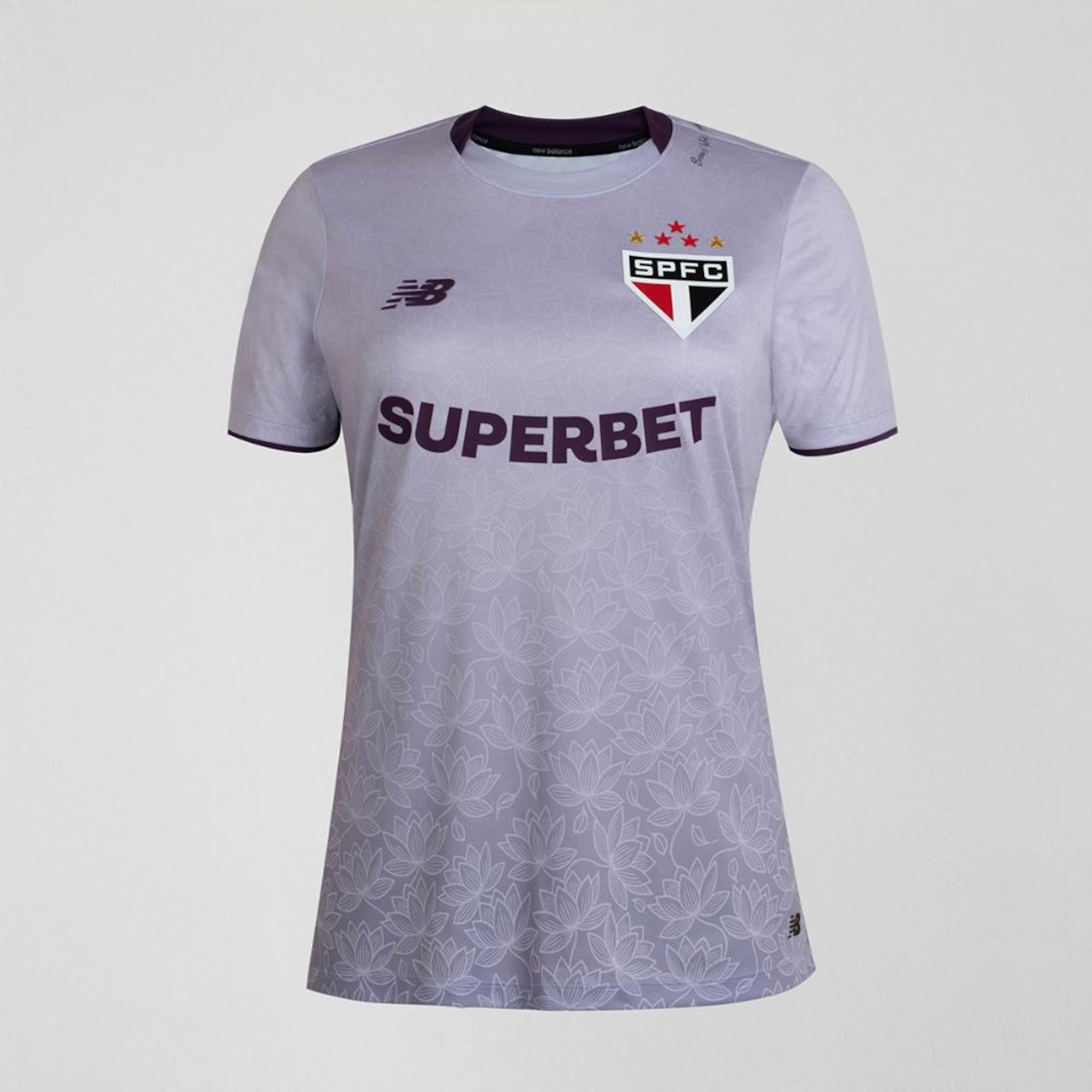 Camisa Lótus Spfc 2026 New Balance Feminina - Foto 1