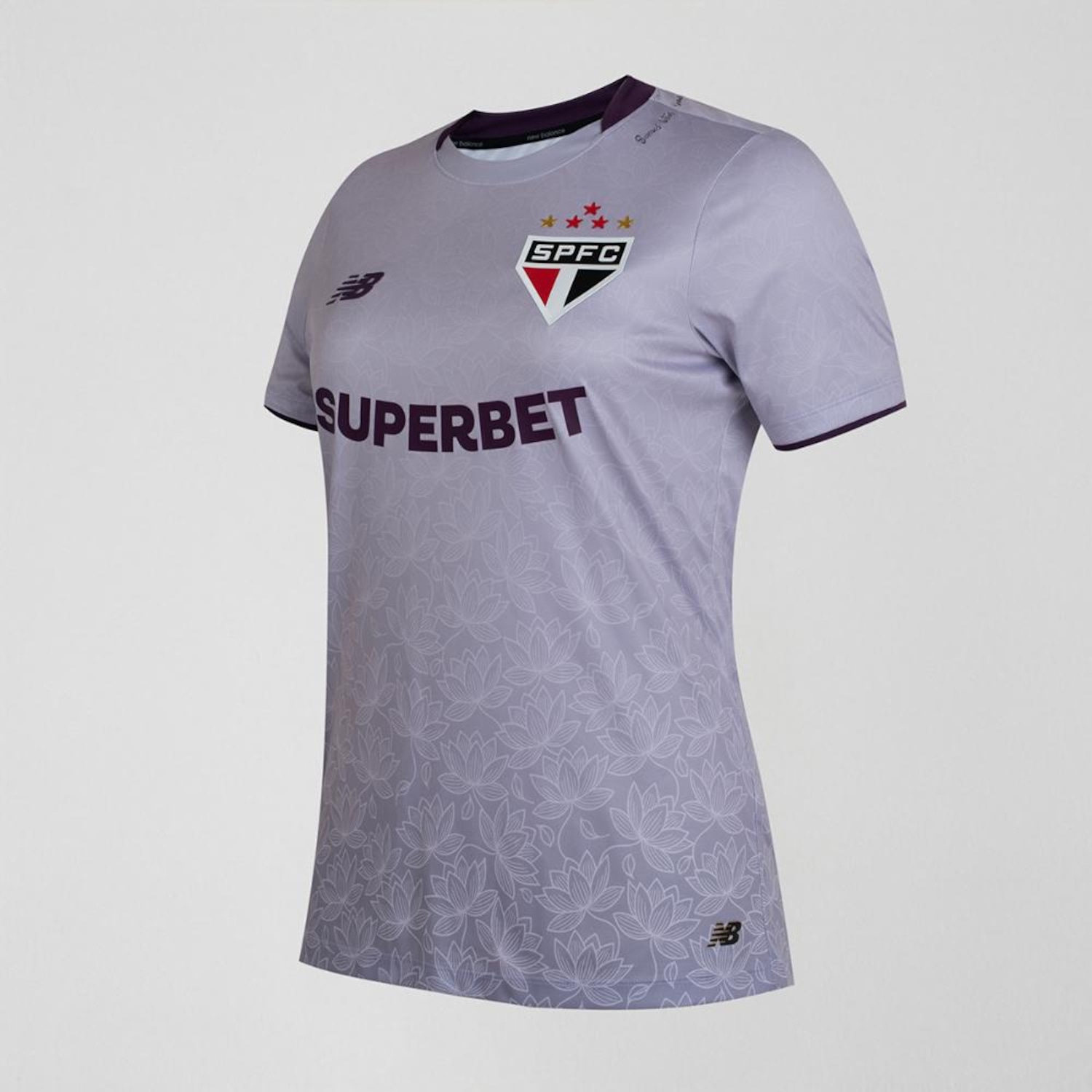 Camisa Lótus Spfc 2026 New Balance Feminina - Foto 2