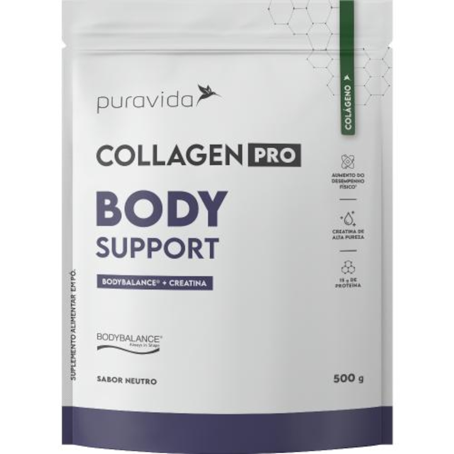 Collagen Pro Body Support (500g) - Pura Vida - Foto 1