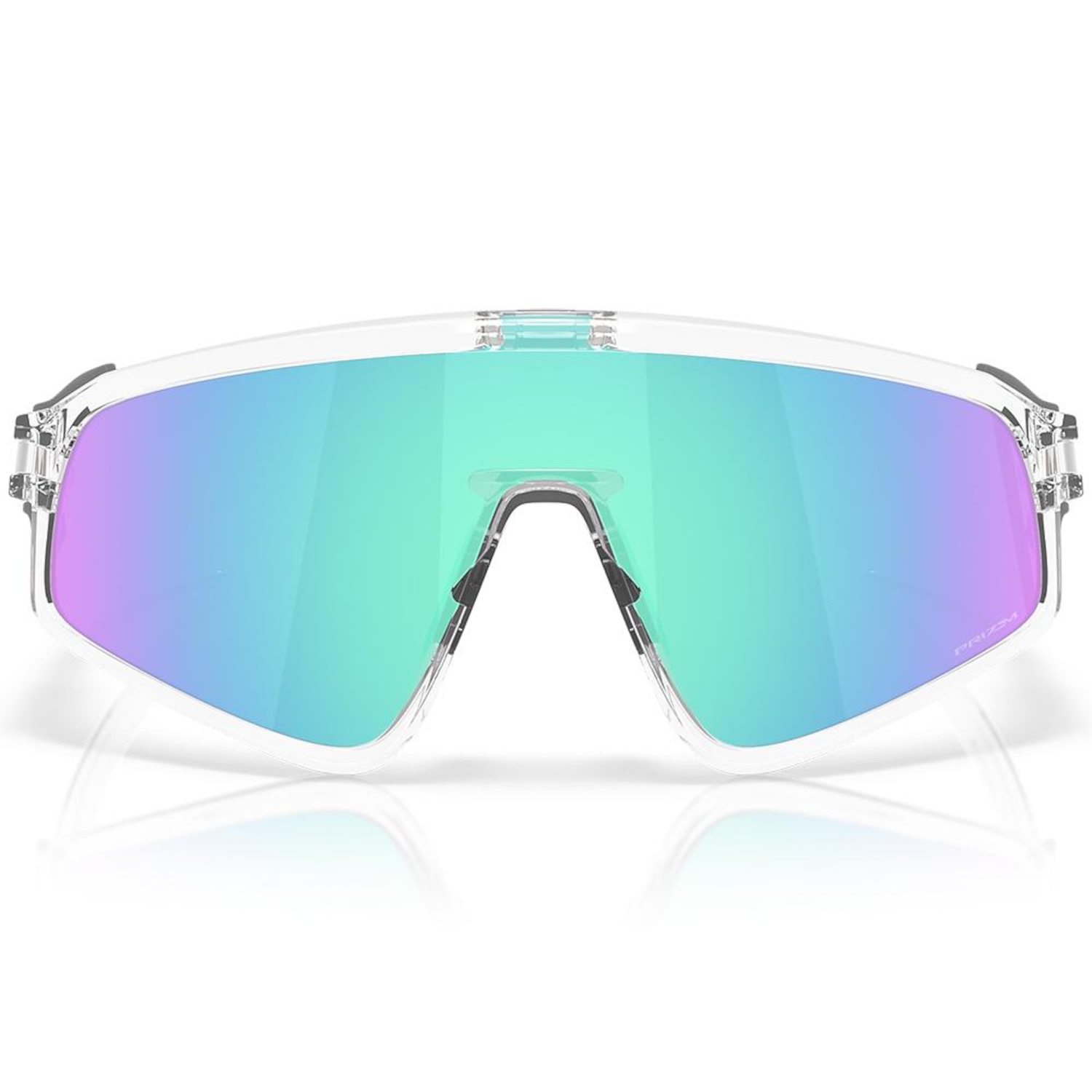 Óculos de Sol Oakley Latch Panel Clear Prizm Sapphire - Foto 3