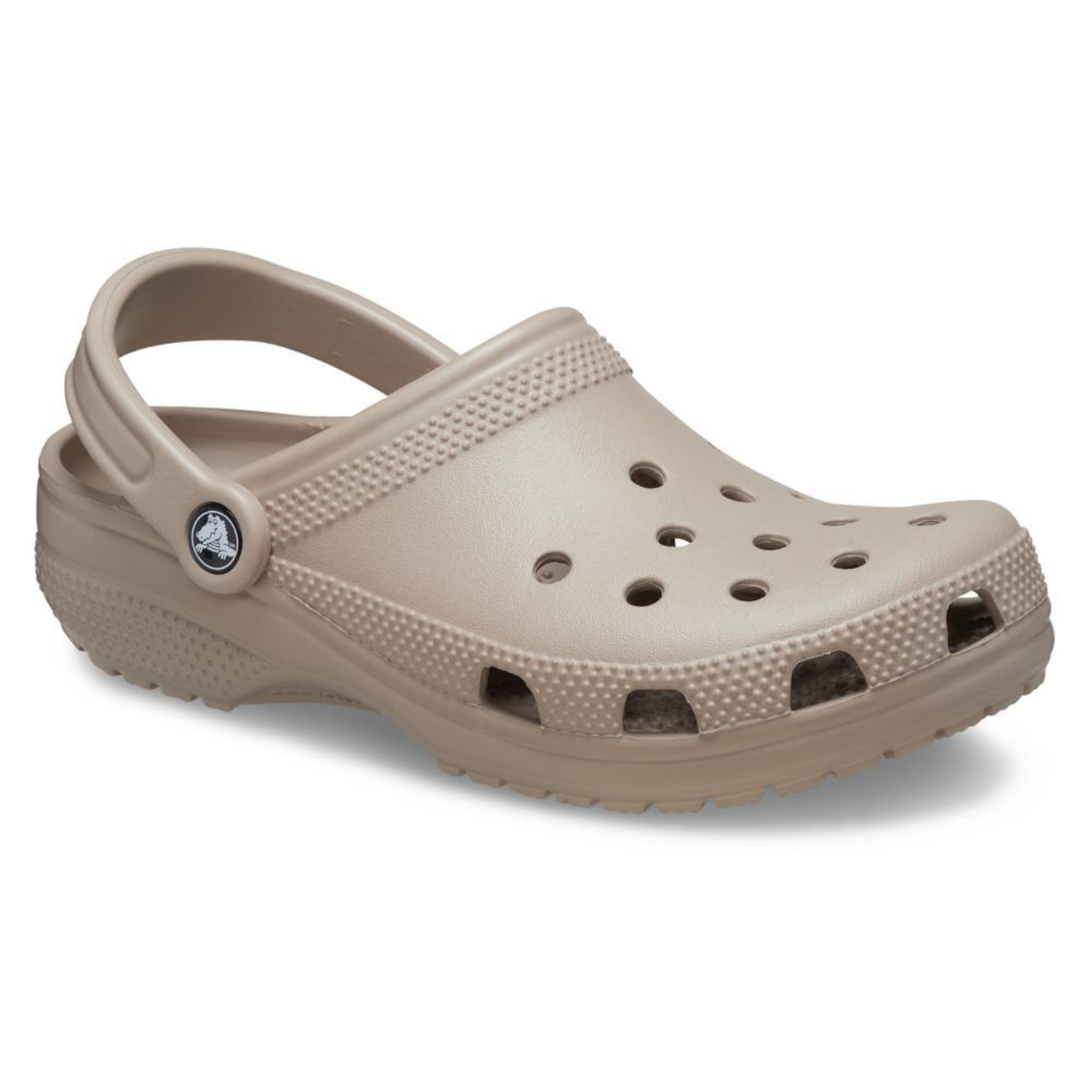 Sandália Crocs Classic Clog Taupe - Unissex - Foto 2
