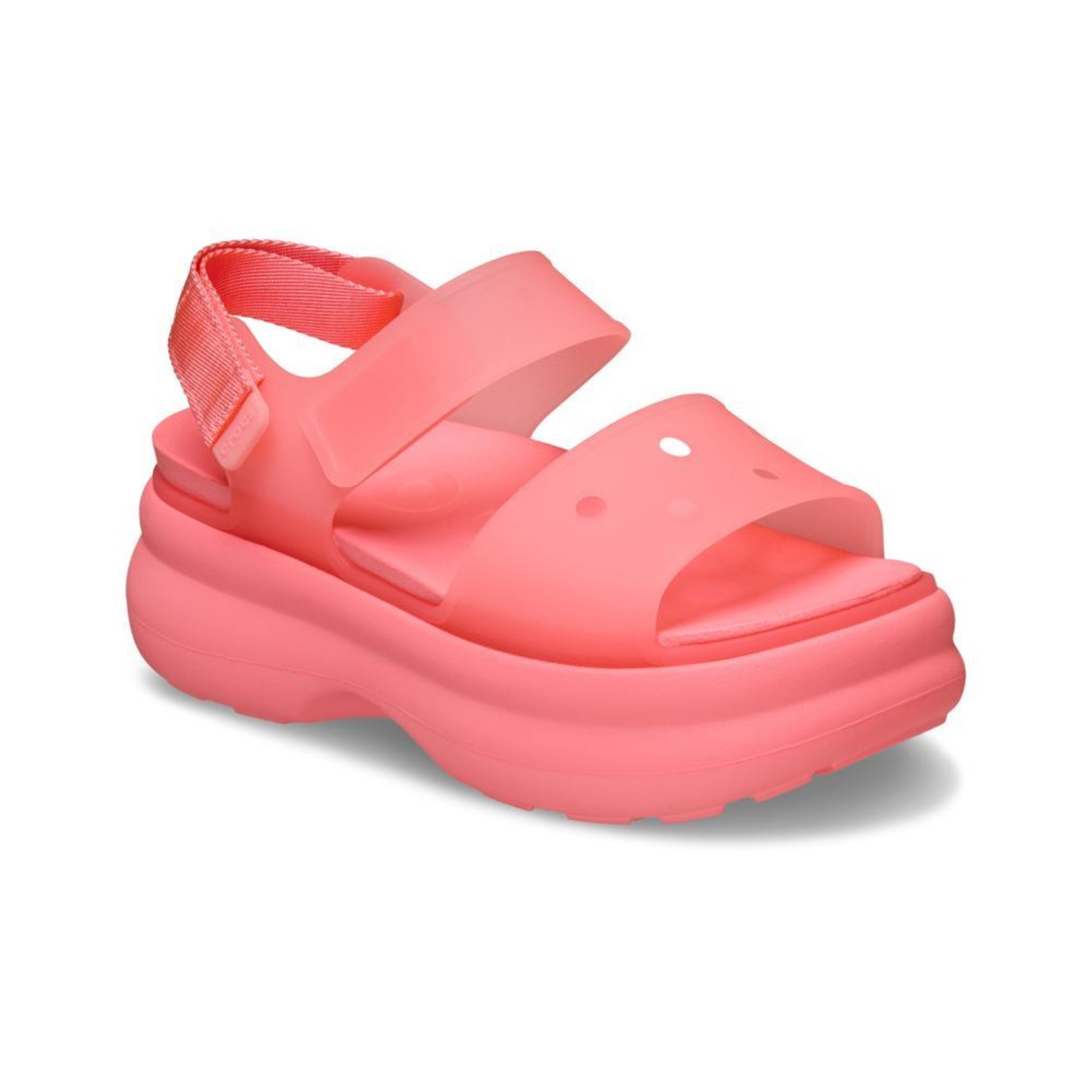 Sandália Crocs Soho Frosted Y Strap Sandal Guava - Unissex - Foto 2