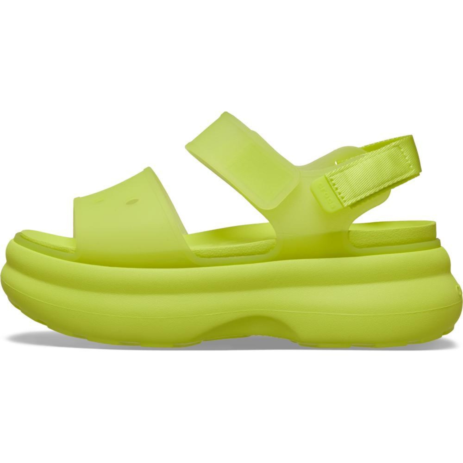 Sandália Crocs Soho Frosted Y Strap Sandal Citrus - Unissex - Foto 3