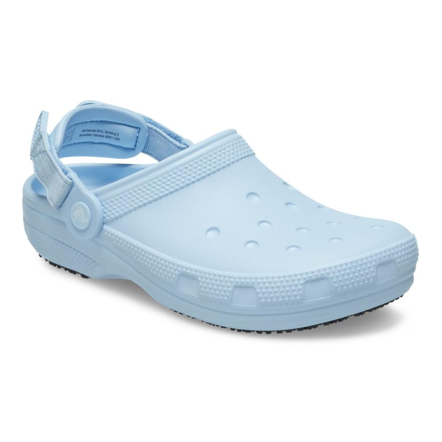 Sandália Crocs Classic Work Clog Blue Frost - Unissex - Foto 2