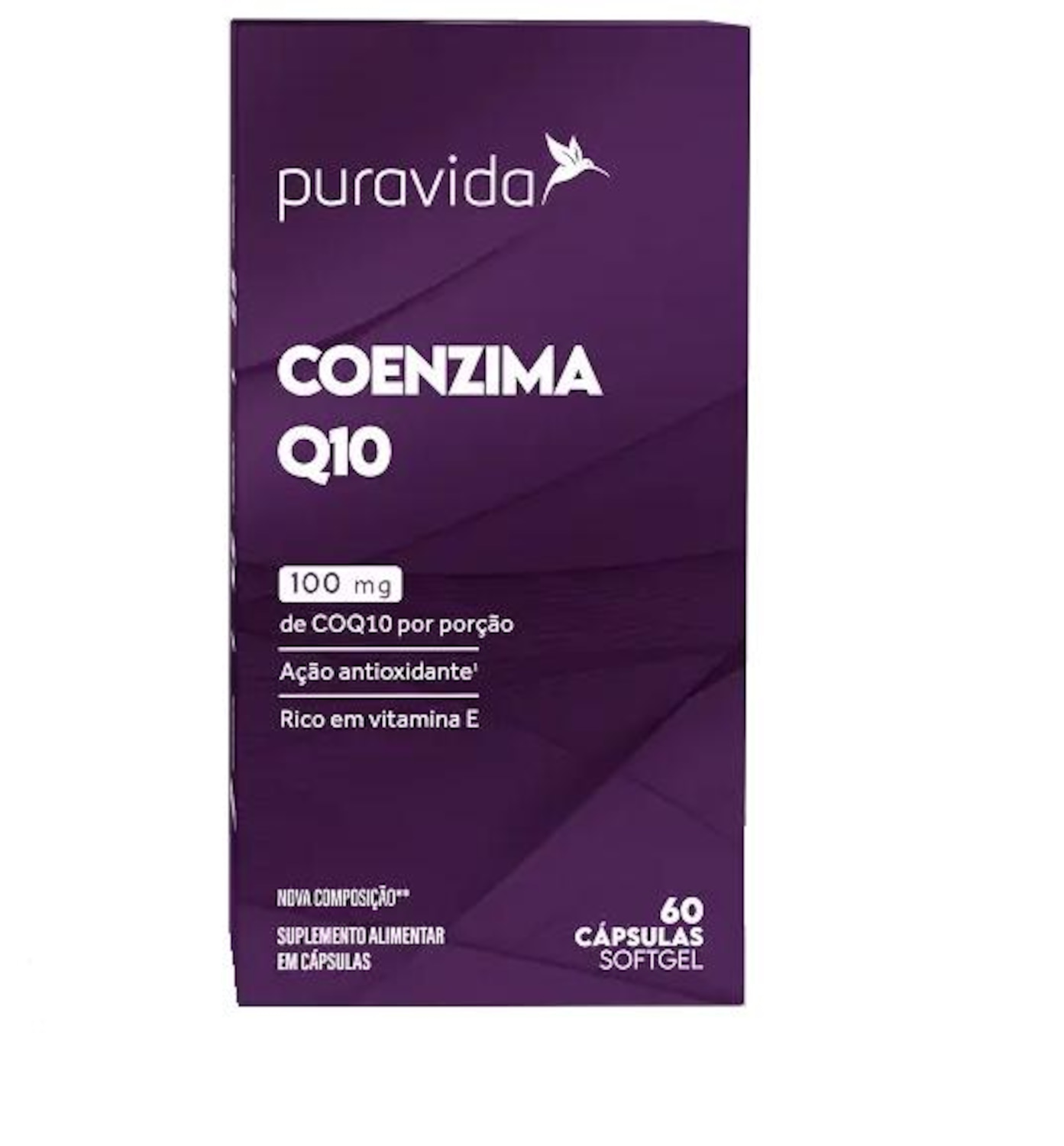 Coq10 Coenzima Q10 (60 Cápsulas) - Pura Vida - Foto 1