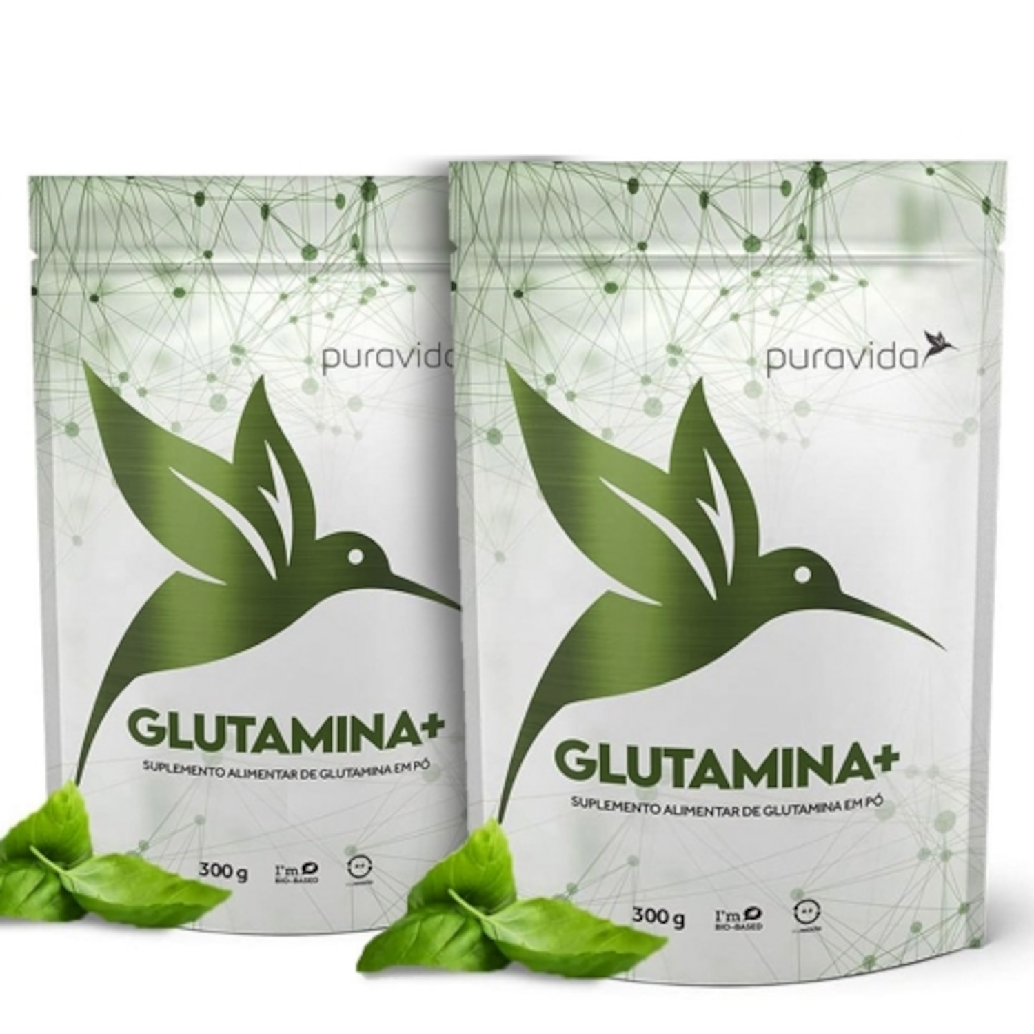 Kit 2 un Glutamina+ (300g) - Pura Vida - Foto 1