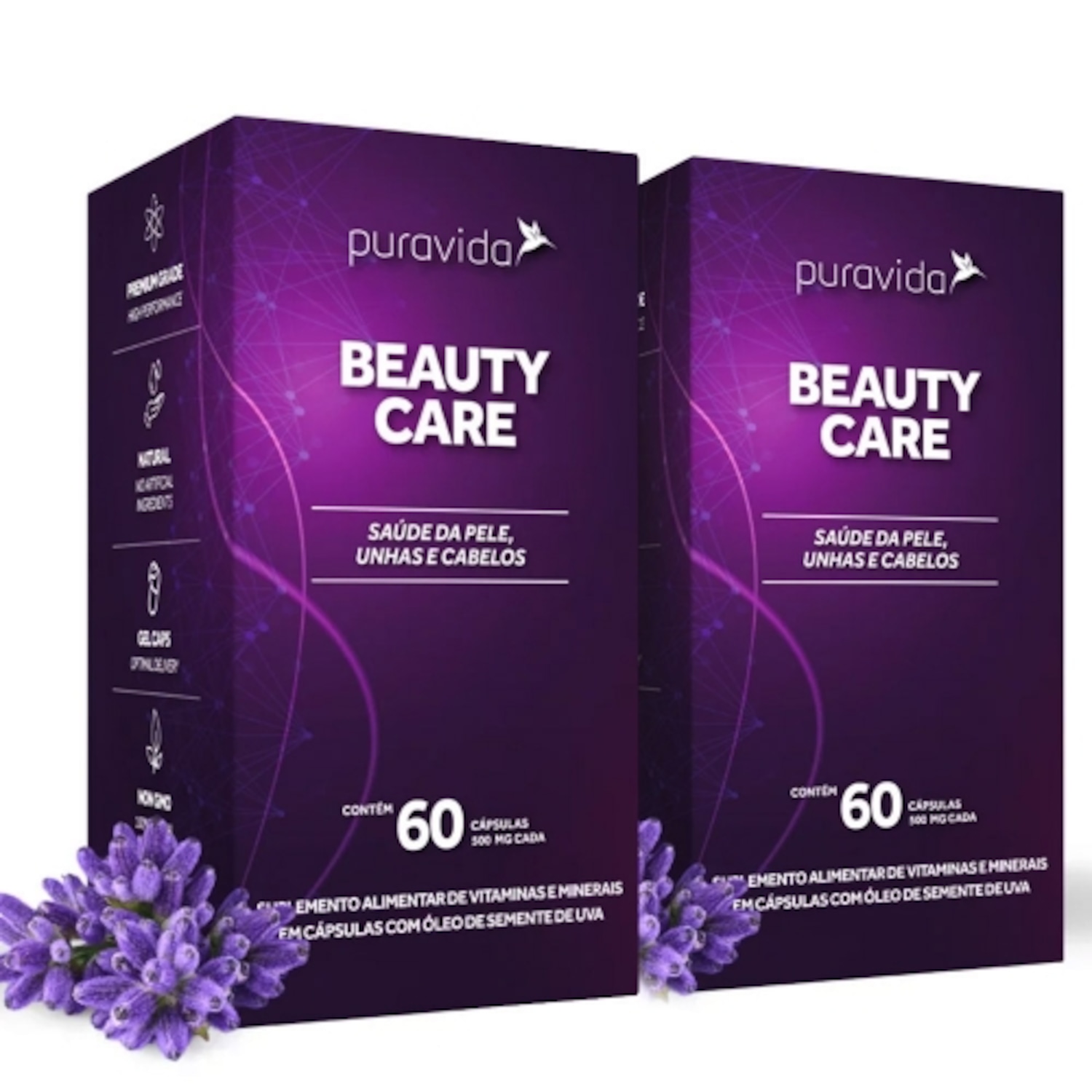 Kit 2 un Beauty Care (60 Cápsulas) - Pura Vida - Foto 1