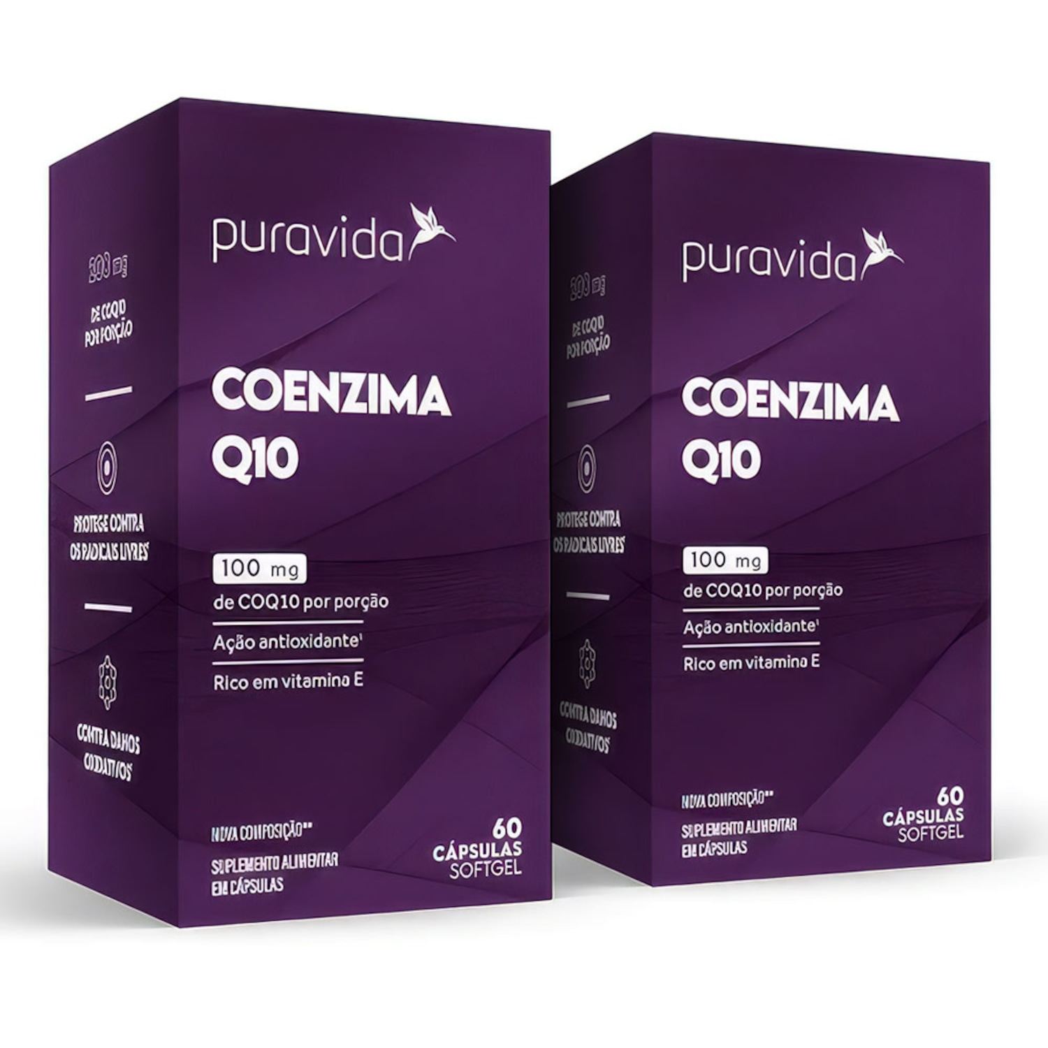 Kit 2 un Coq10 Coenzima Q10 (60 Cápsulas) - Pura Vida - Foto 1
