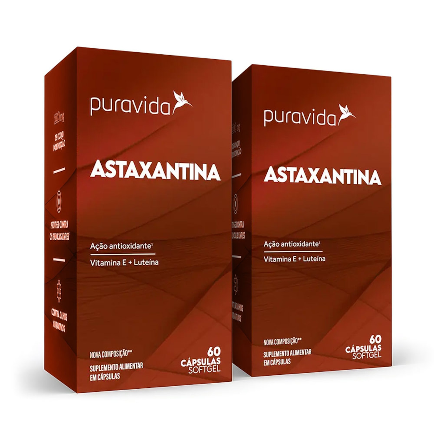 Kit 2 un Astaxantina (60 Cápsulas) - Pura Vida - Foto 1