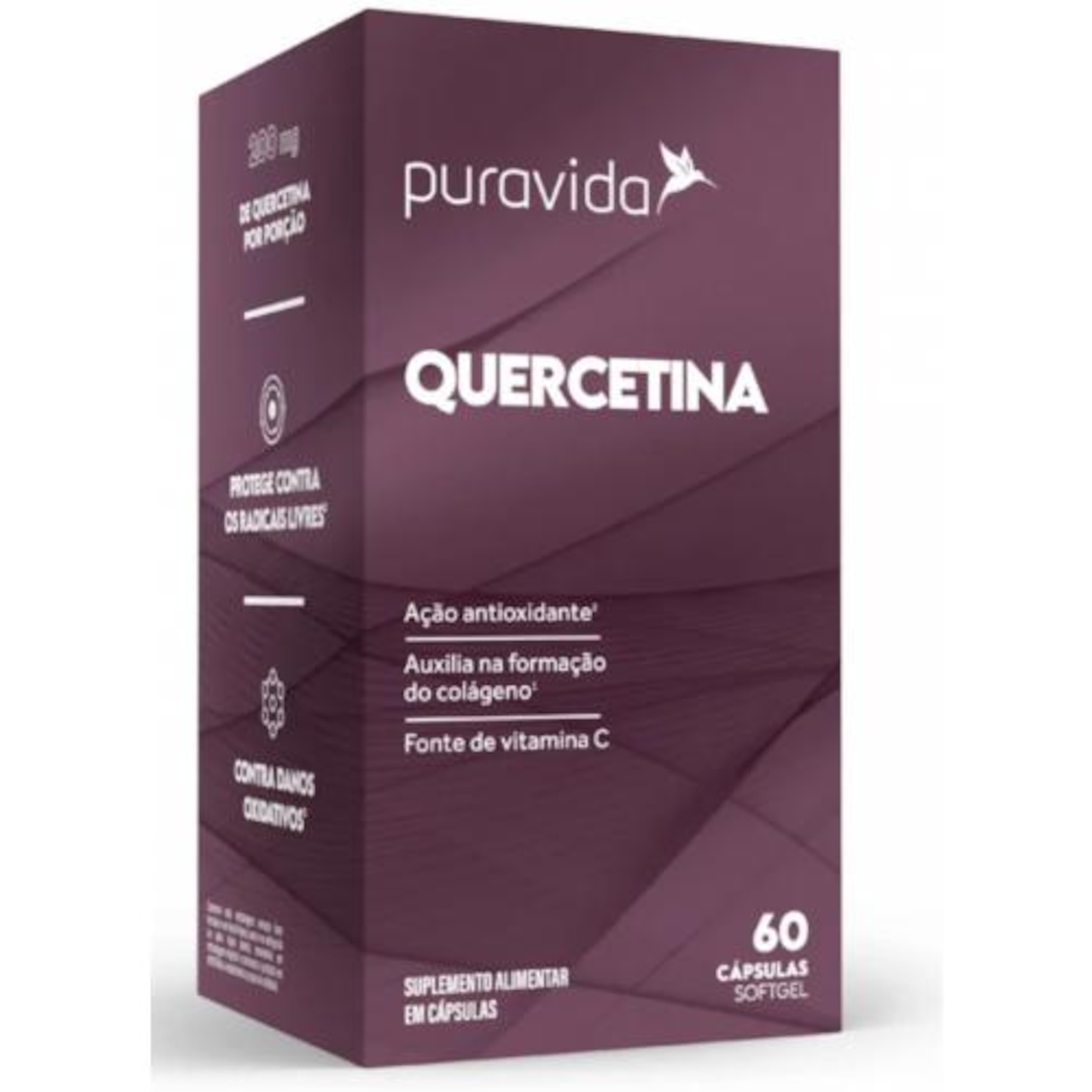 Quercetina (60 Caps) - Pura Vida - Foto 1