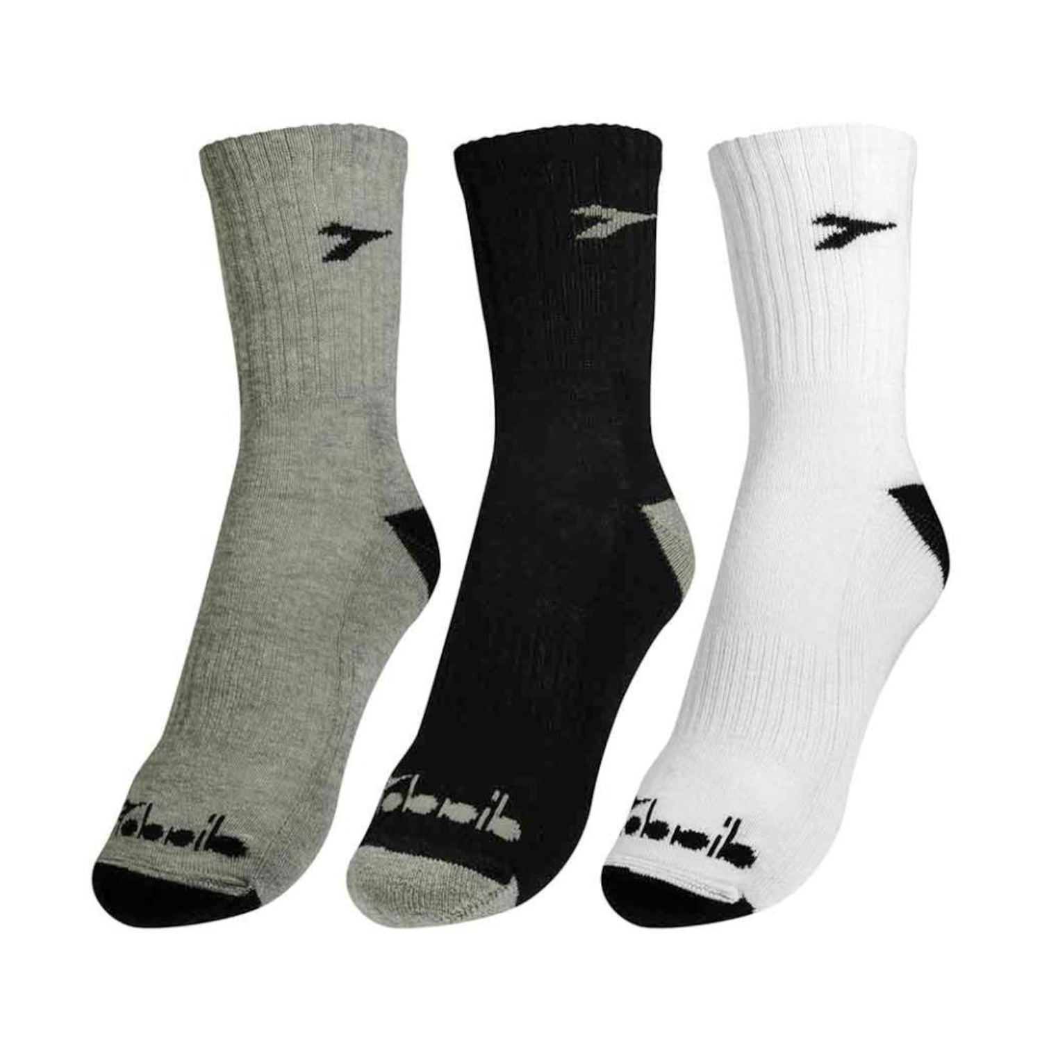 Kit 3 Meias Diadora Cano Alto 39-42 Masculino - Foto 2