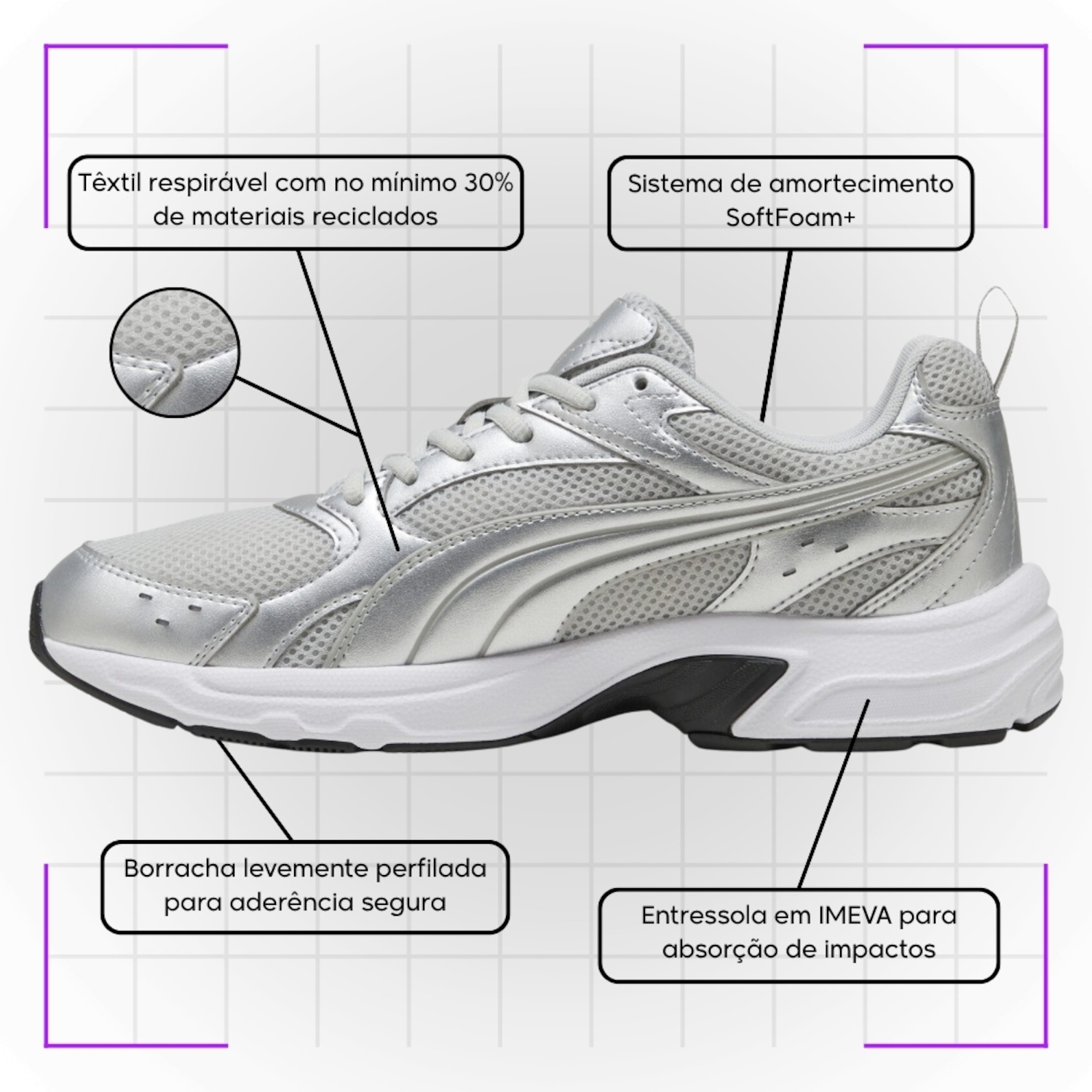 Tênis Unissex Puma Milenio Tech Lt - Foto 4