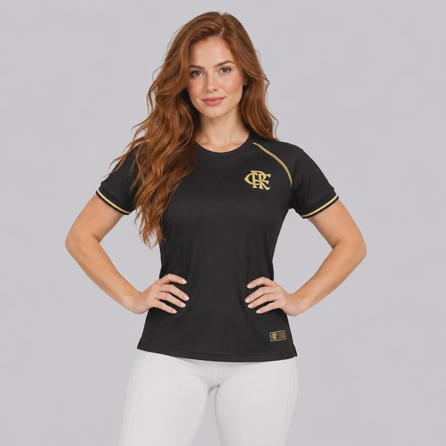 Camisa do Flamengo 1895 Jacquard Feminina - Foto 1
