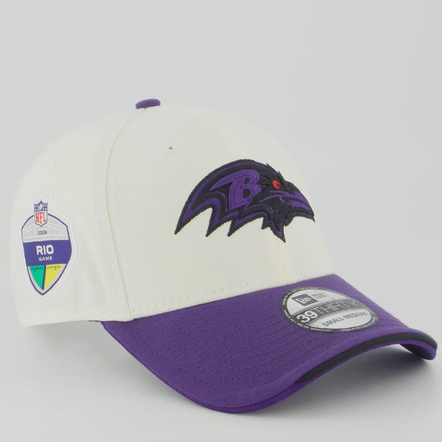 Boné New Era Baltimore Ravens 3930 NFL Brasil Game 2026 Team SP Aba Curva - Foto 3