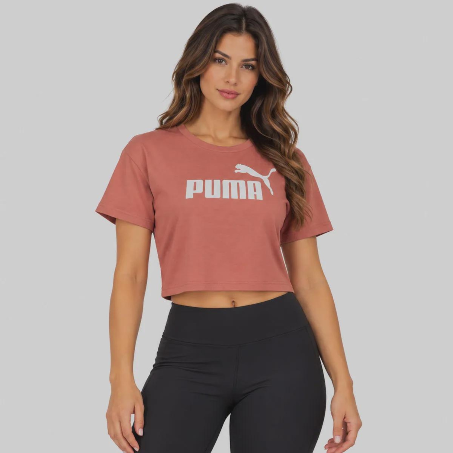Cropped Puma Ess NO. 1 Logo Feminino - Foto 1