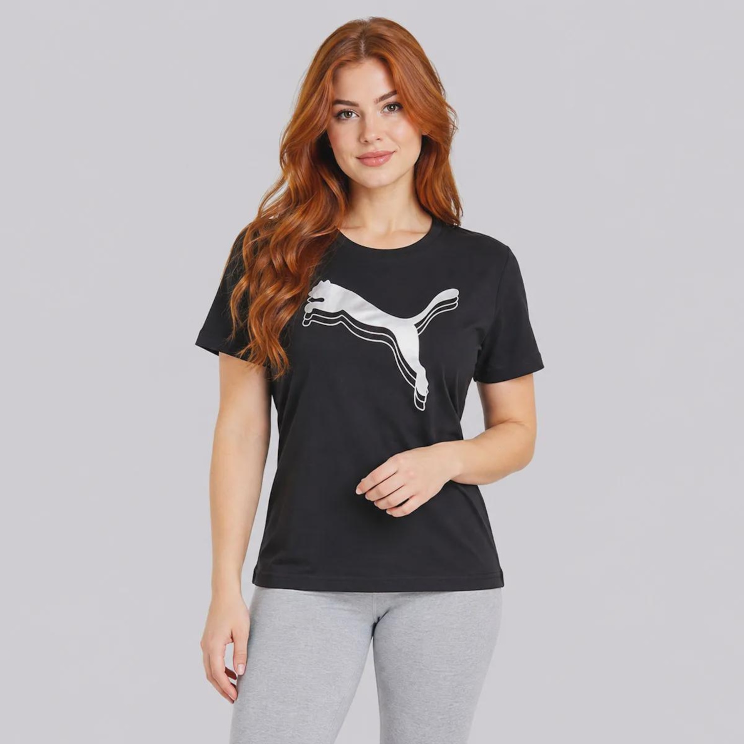 Camiseta Puma Metallic Feminina - Foto 1
