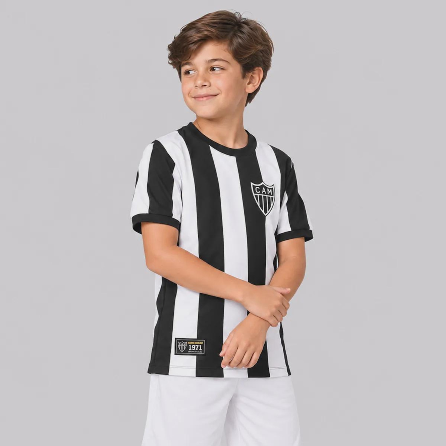 Camisa do Atlético Mineiro Retrô 1971 Infantil - Foto 3