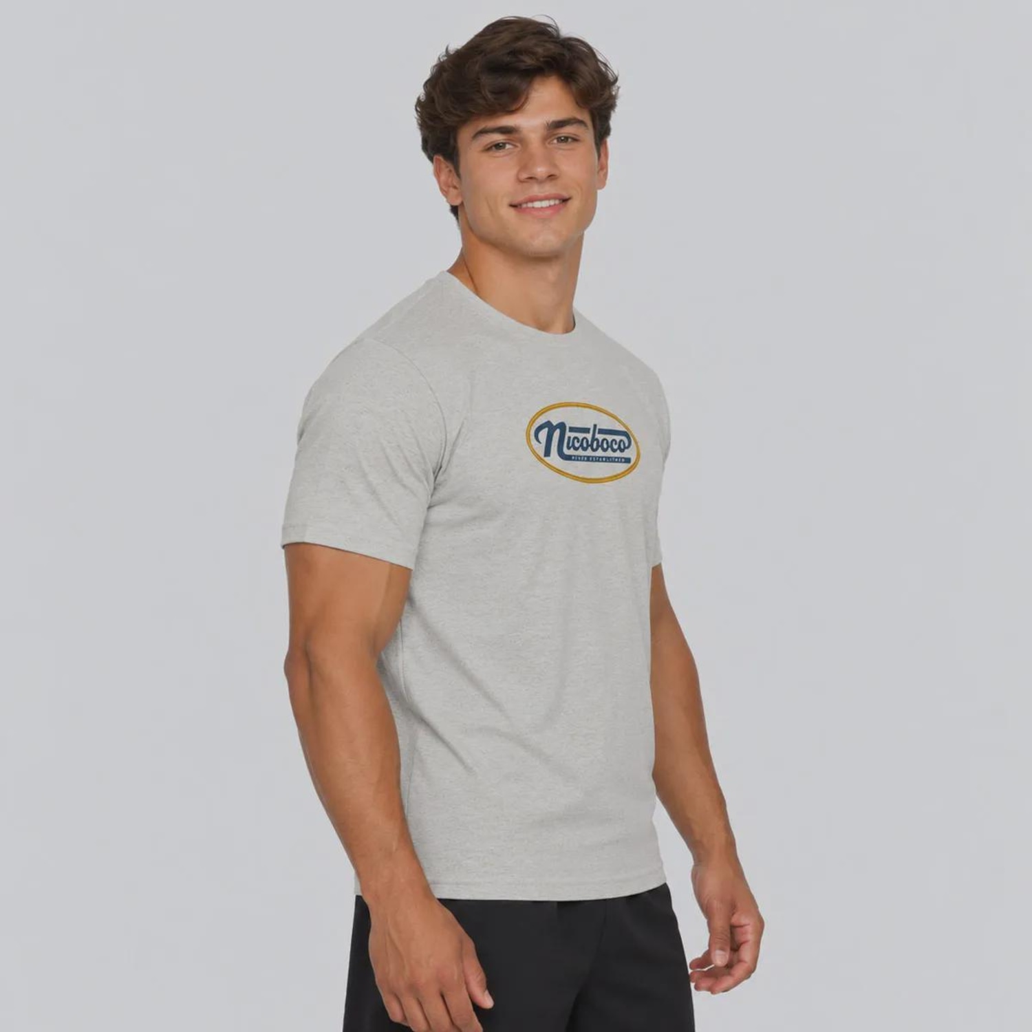 Camiseta Nicoboco Nautilus Cinza Masculina - Foto 2
