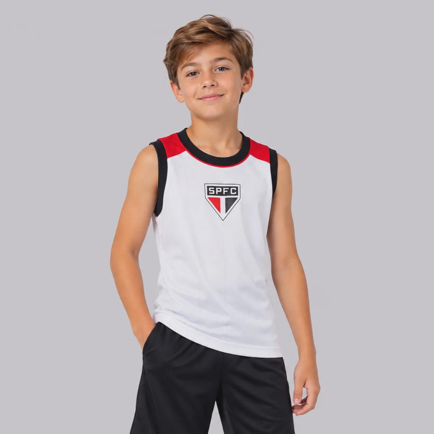 Camiseta Regata São Paulo Ruma Infantil - Foto 1