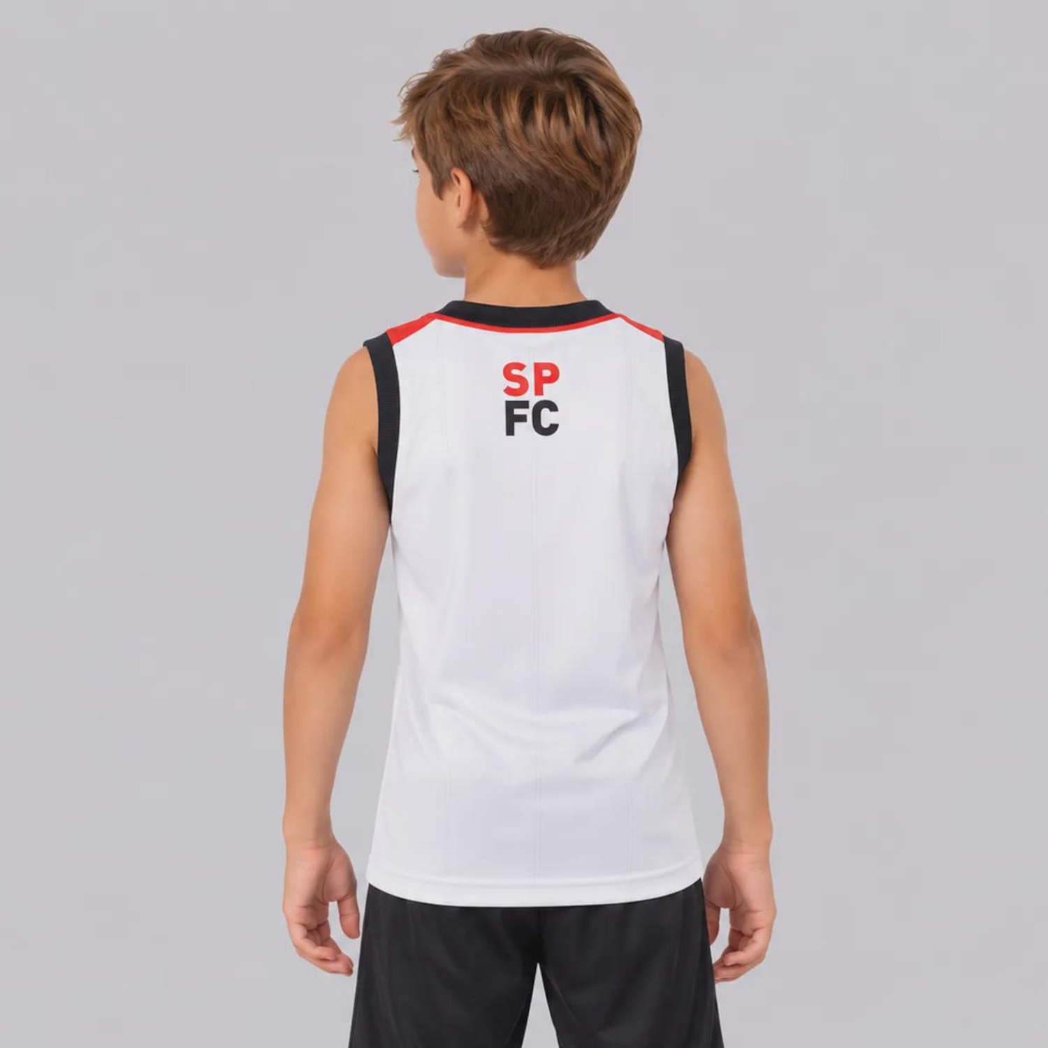 Camiseta Regata São Paulo Ruma Infantil - Foto 4