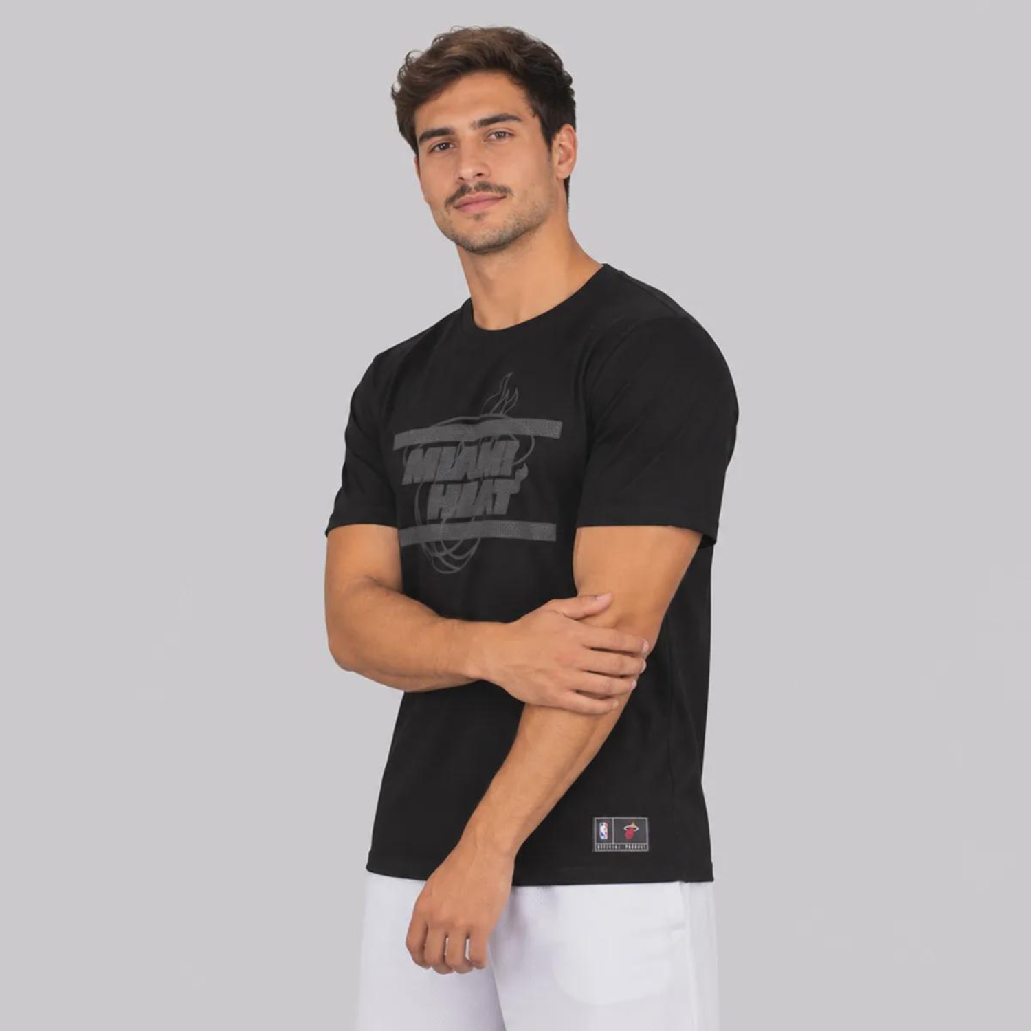 Camiseta Miami Heat Escudo NBA Masculina - Foto 2