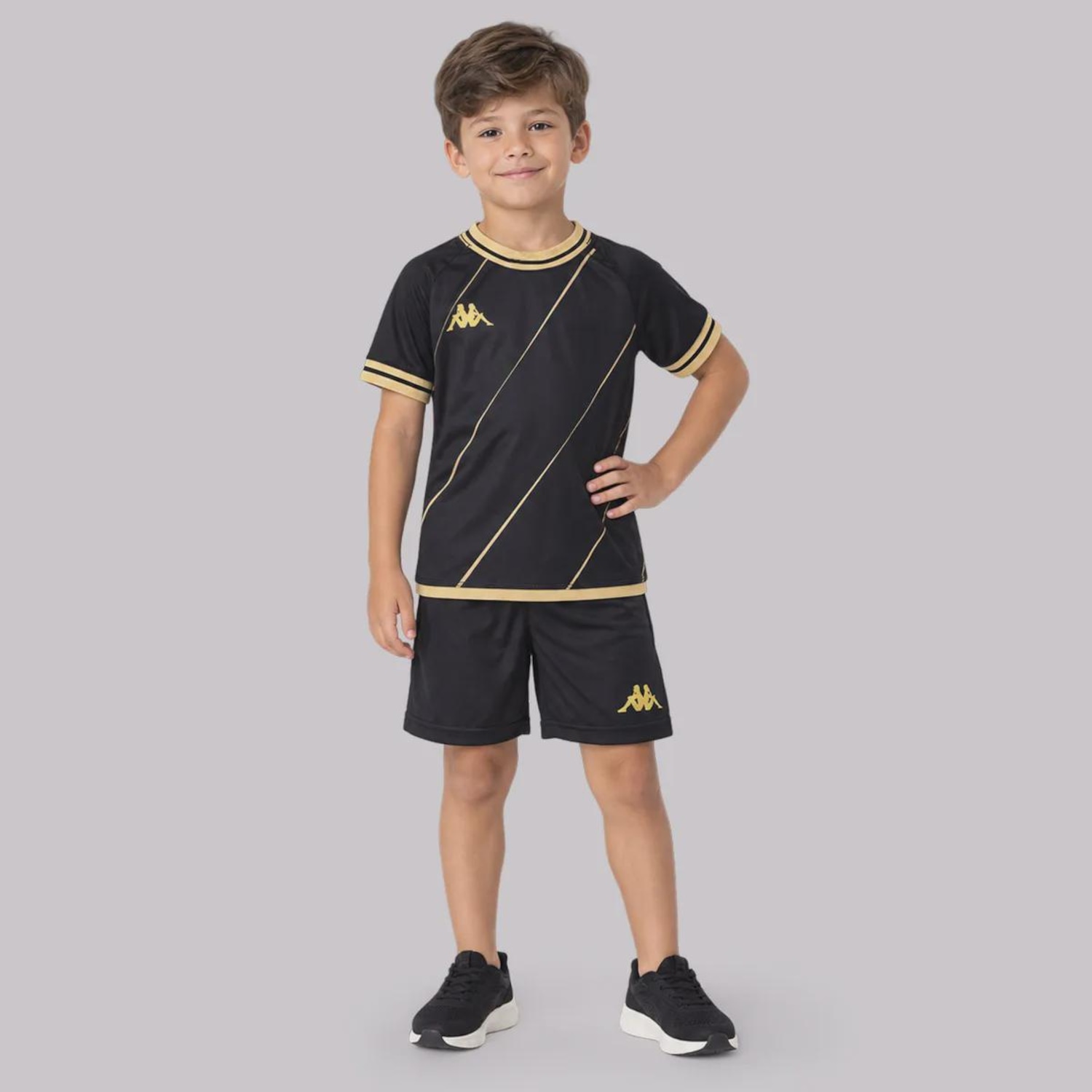 Kit Kappa Golden Stroke Logo Infantil - Foto 1