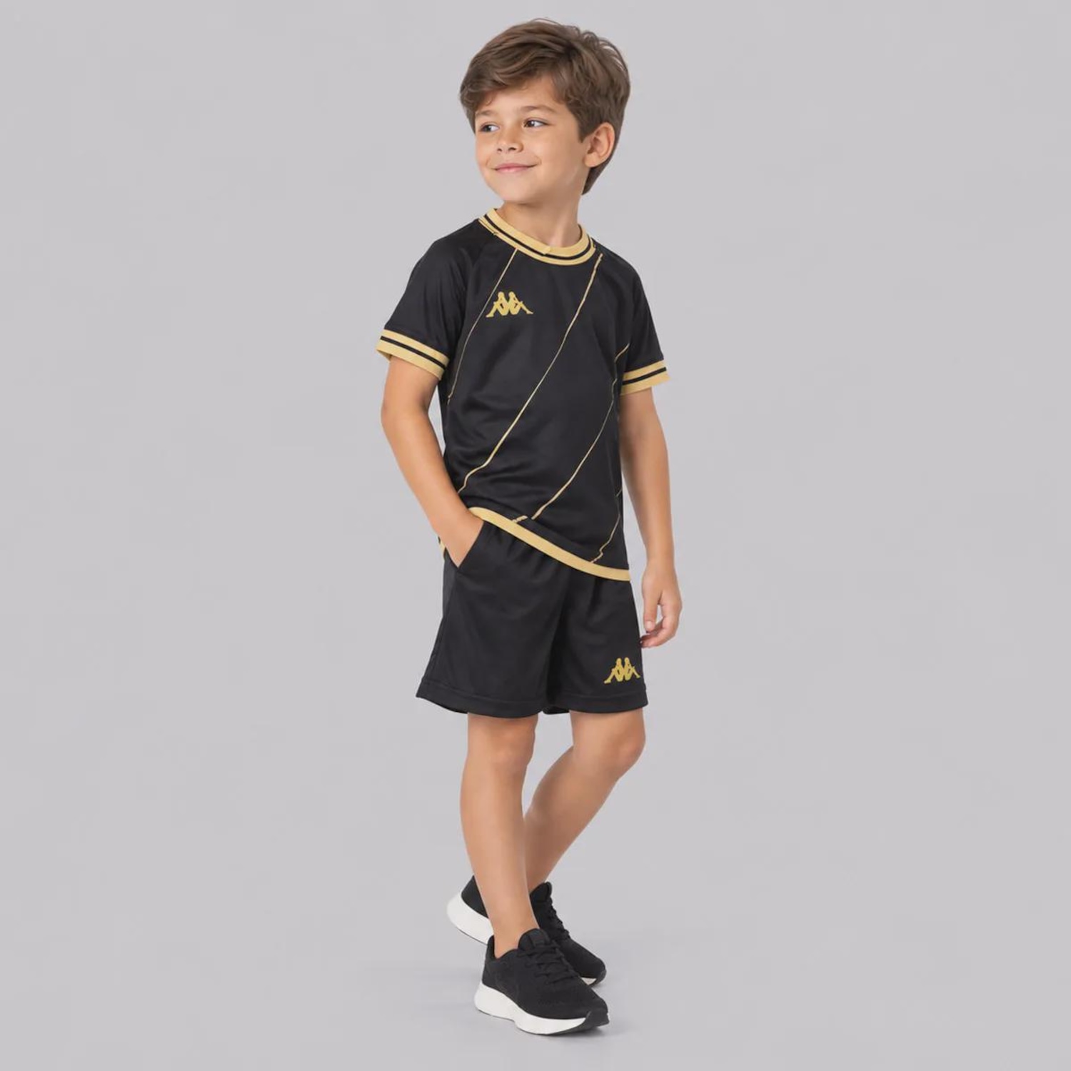 Kit Kappa Golden Stroke Logo Infantil - Foto 2