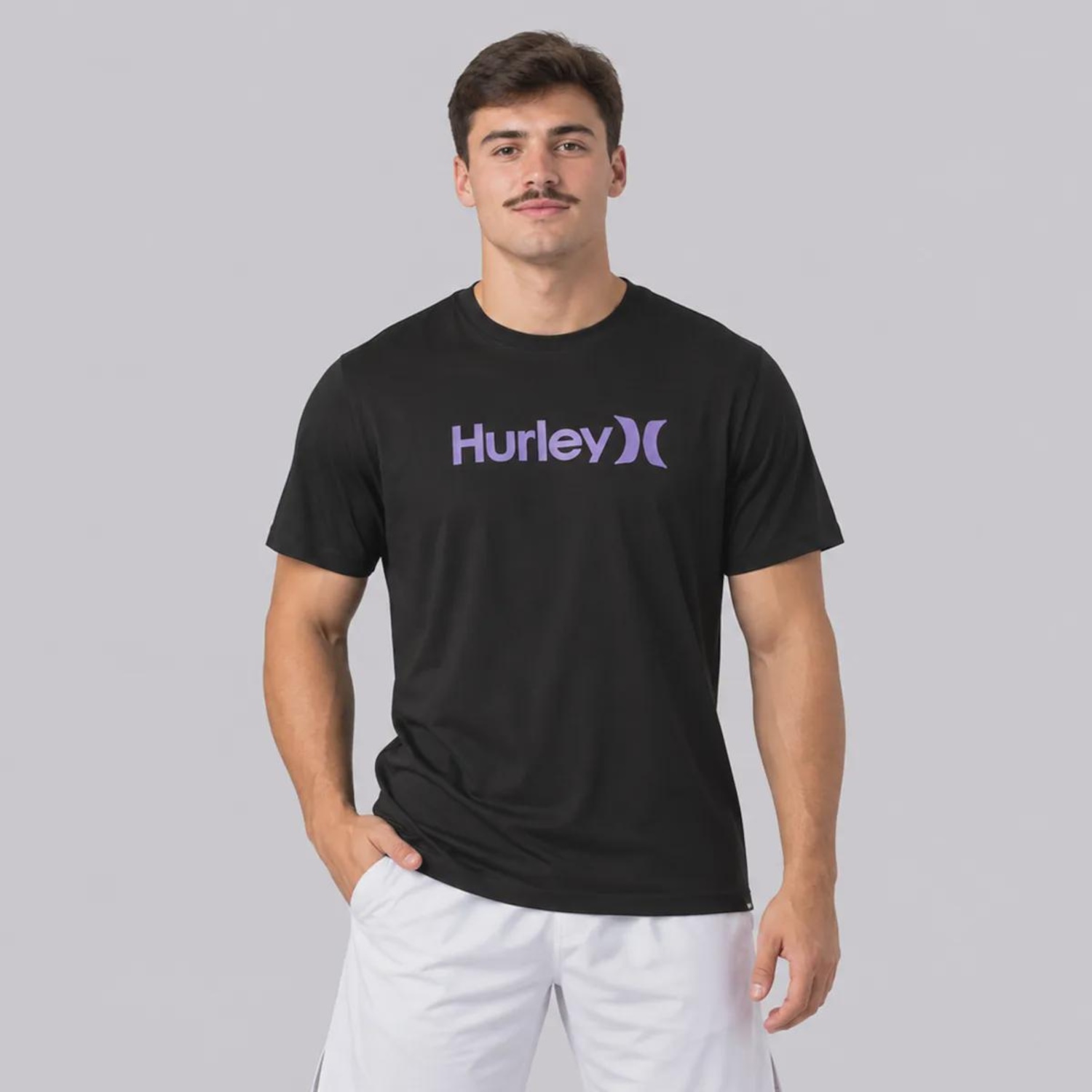Camiseta Hurley Silk O&amp;O Solid Masculina - Foto 1