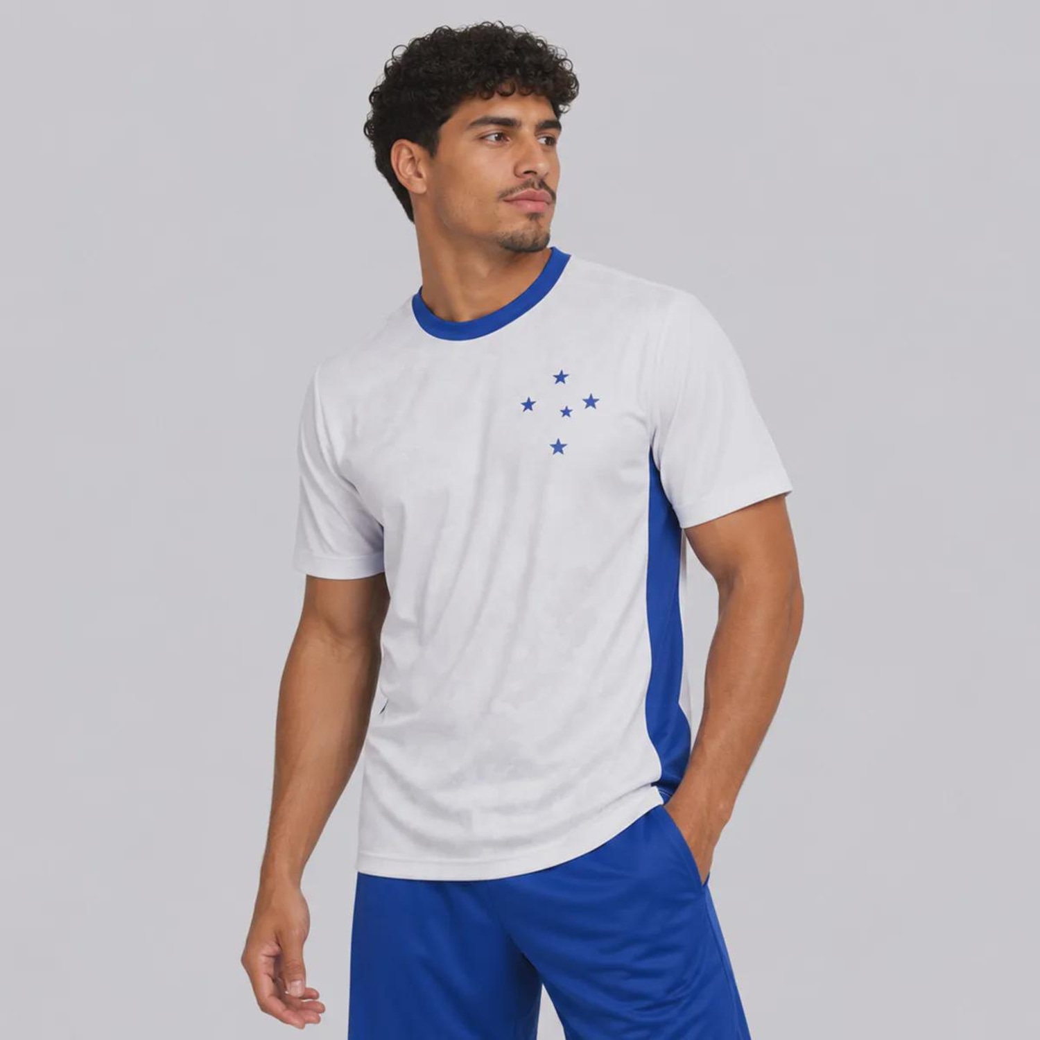 Camisa do Cruzeiro Liso Masculina - Foto 2
