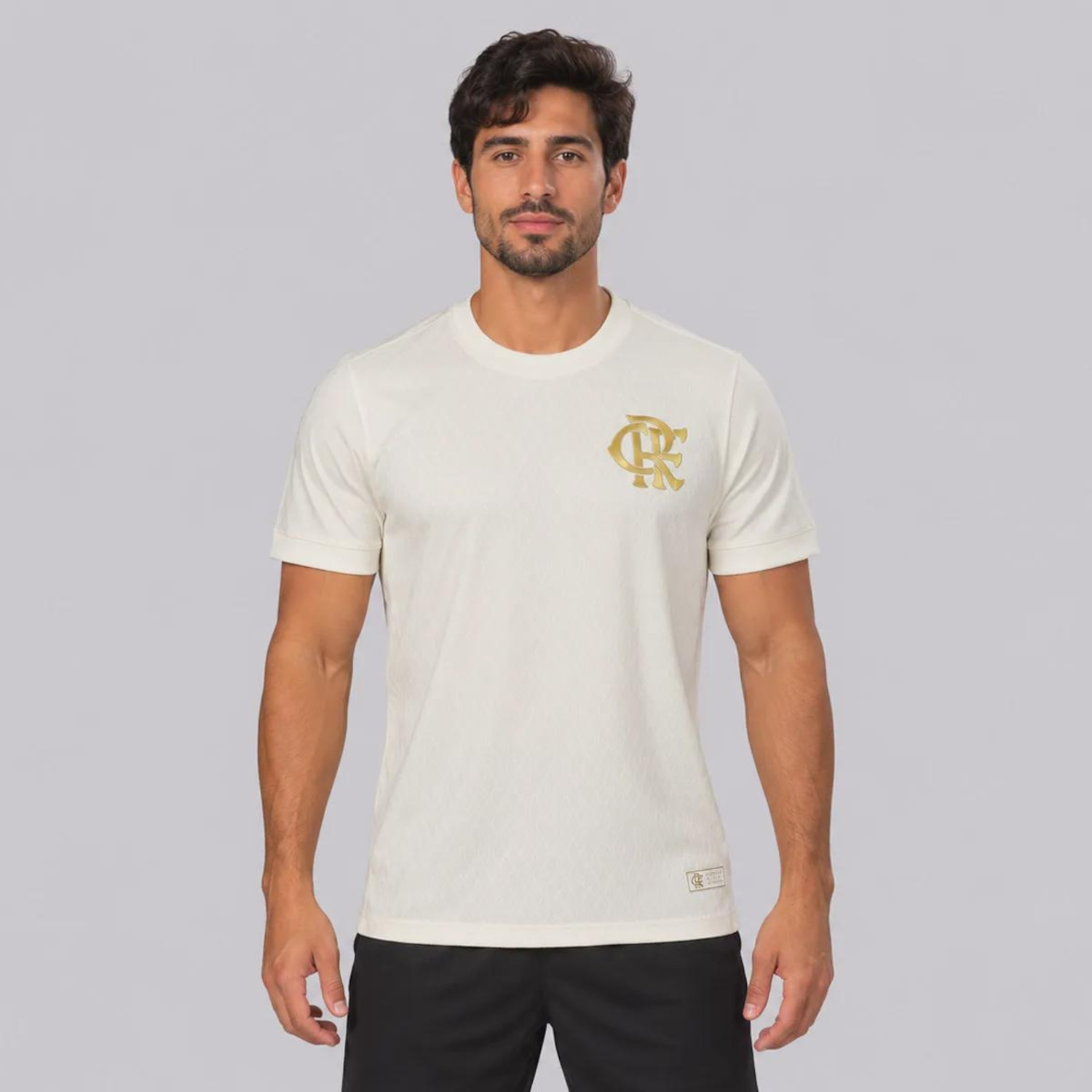 Camisa do Flamengo Foco Jacquard Masculina - Foto 1