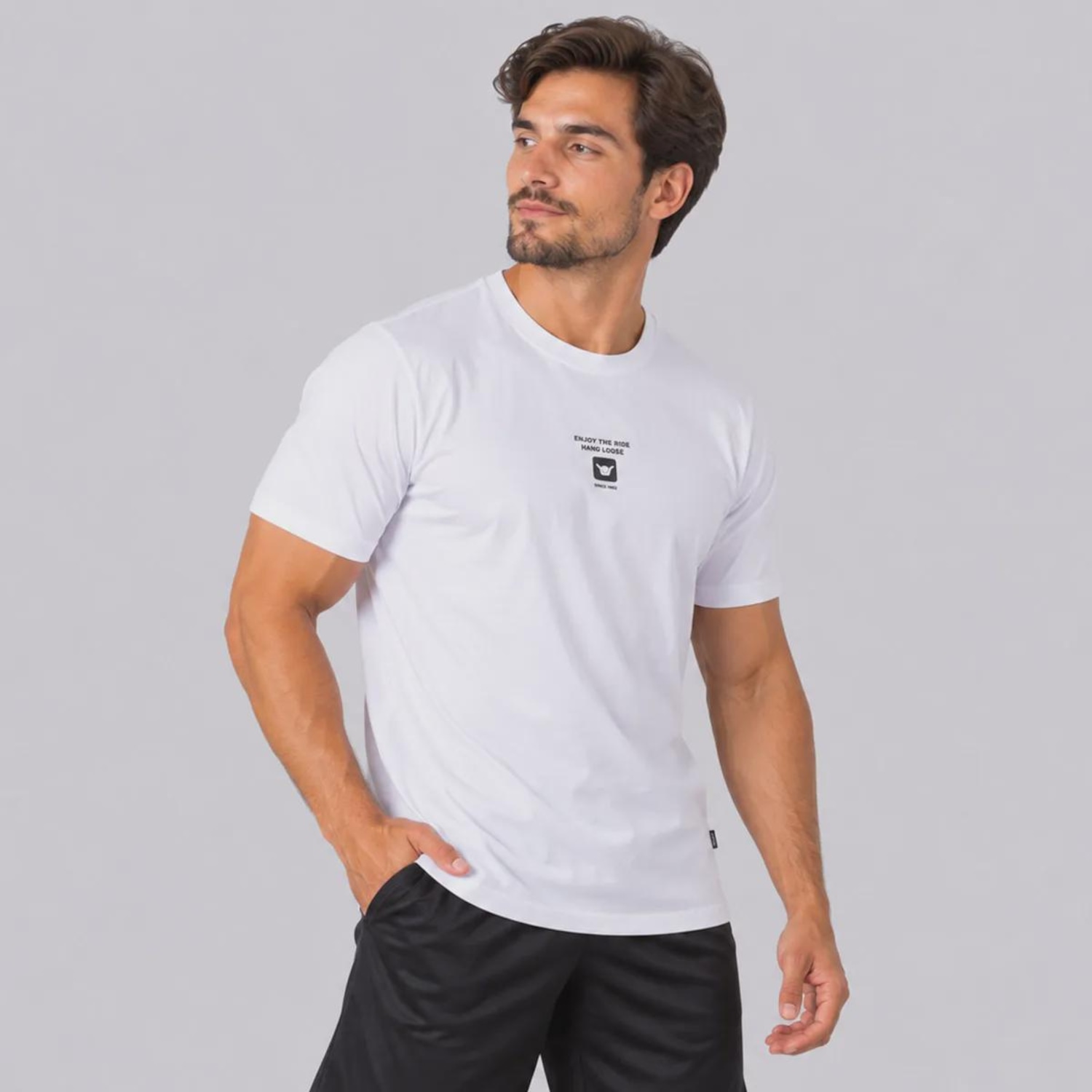 Camiseta Hang Loose Silk MC Logo Masculina - Foto 3