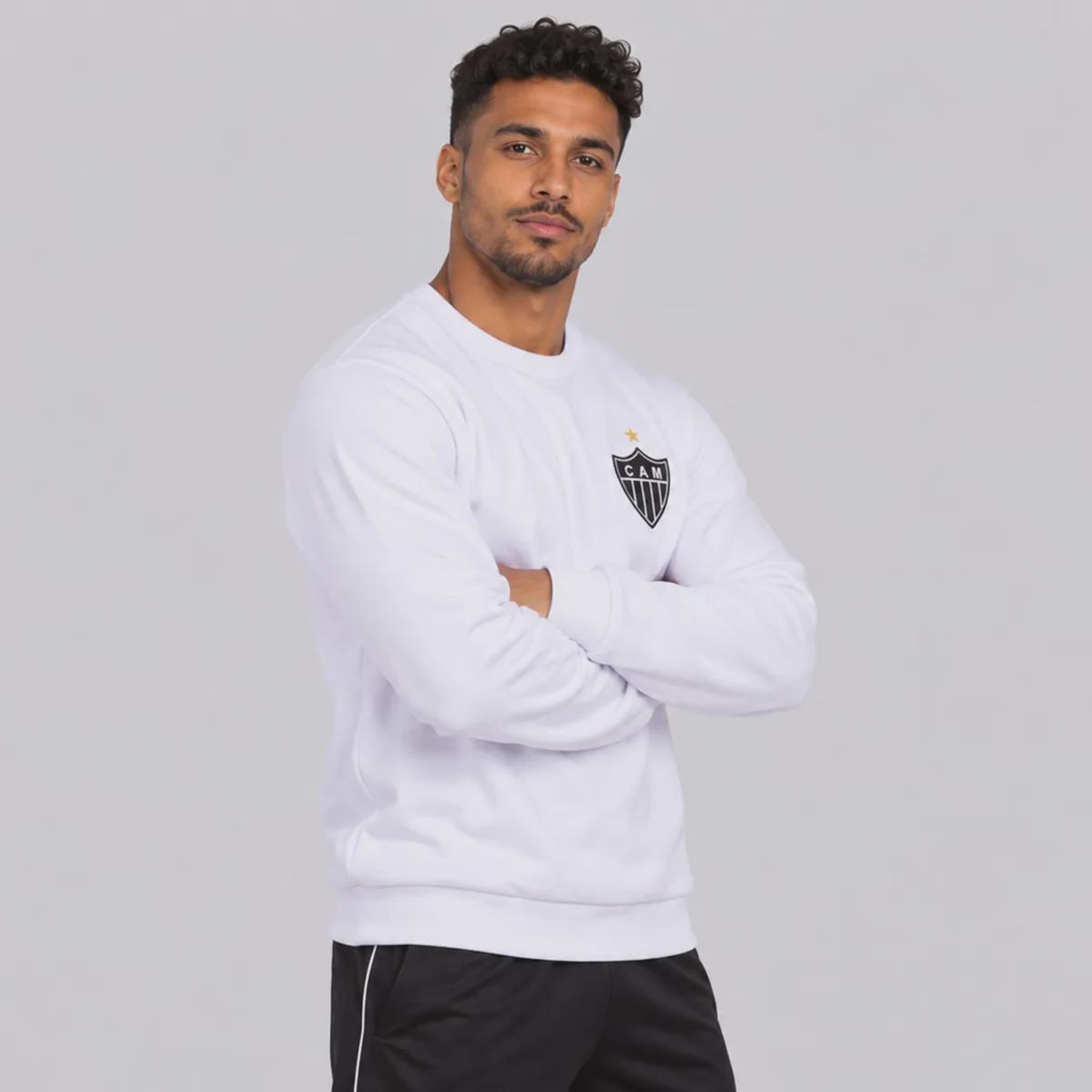 Moletom Atlético Mineiro Retrô Masculino - Foto 2