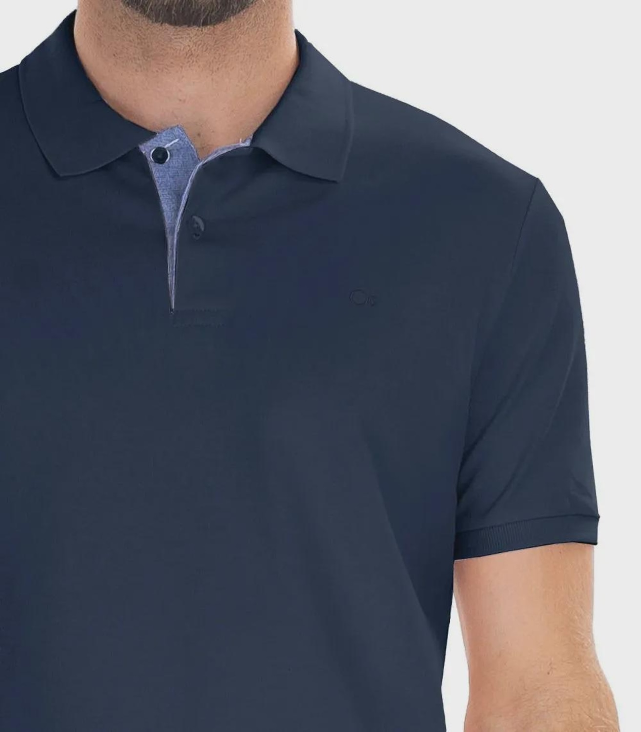 Camisa Polo Manga Curta Slim Ogochi Masculina - Foto 3