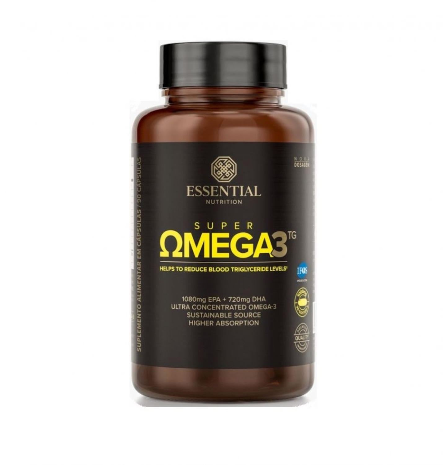 Super Omega 3 ESSENTIAL NUTRITION TG 1G 180 Caps - Foto 1