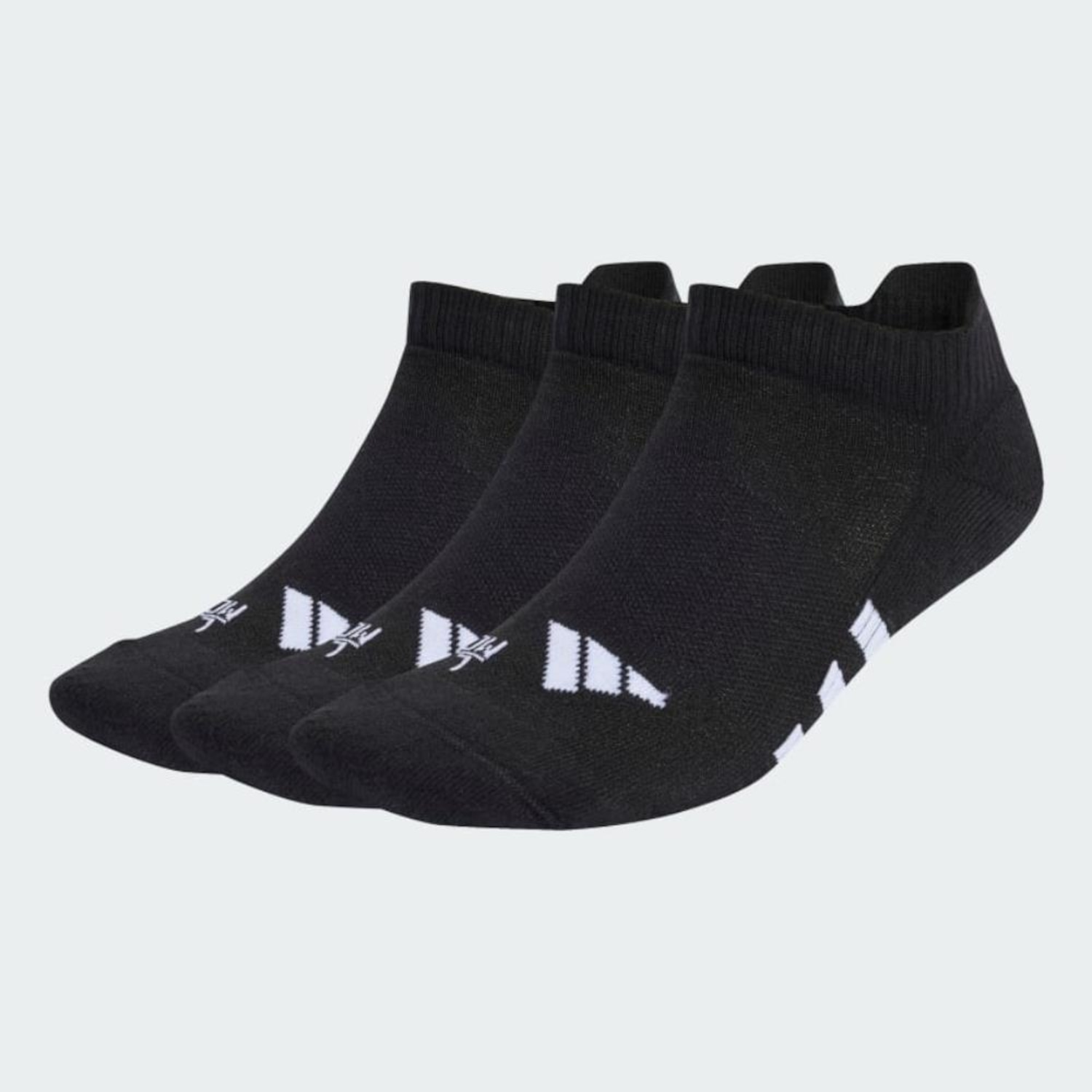 Meias adidas Masculina Low Amortecidas Performance Kit 3 - Foto 1
