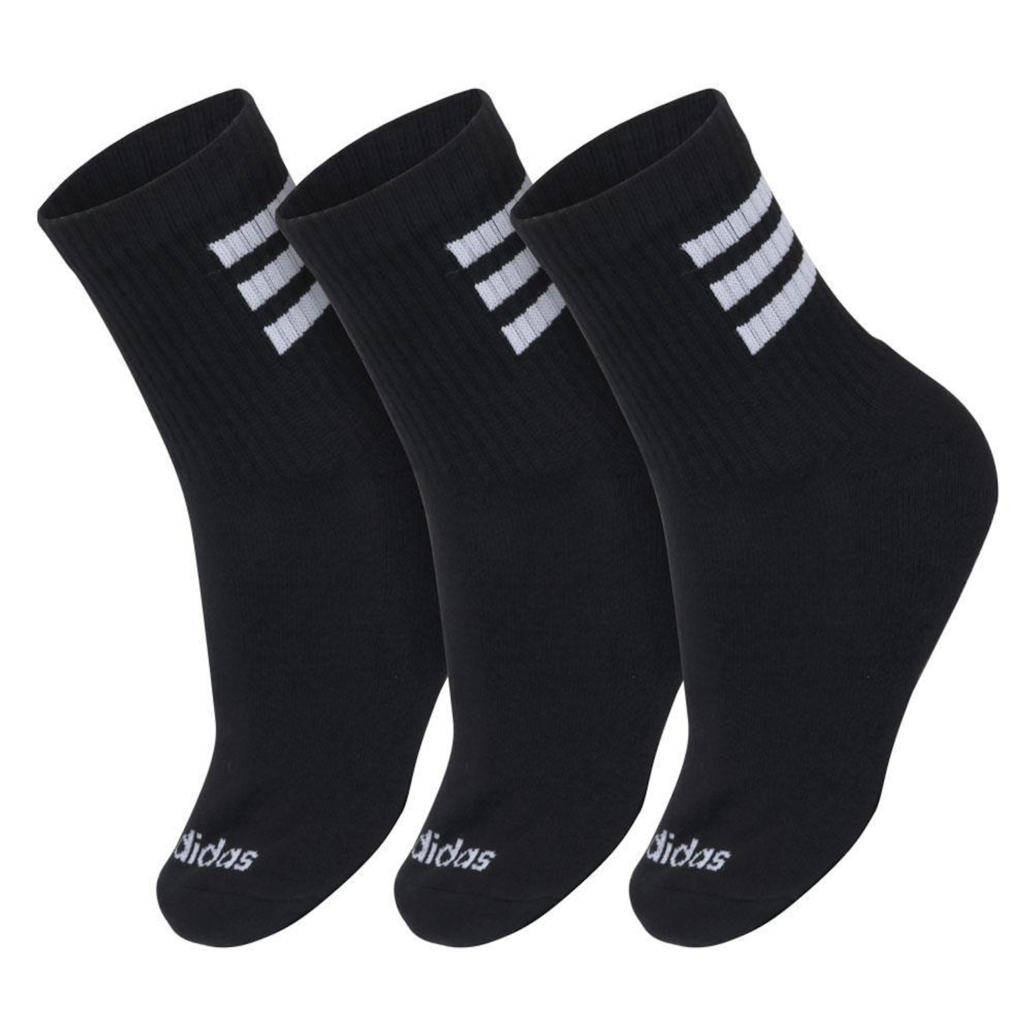 Kit Meia Masculina Feminina adidas Cano Médio Esporte - Foto 1