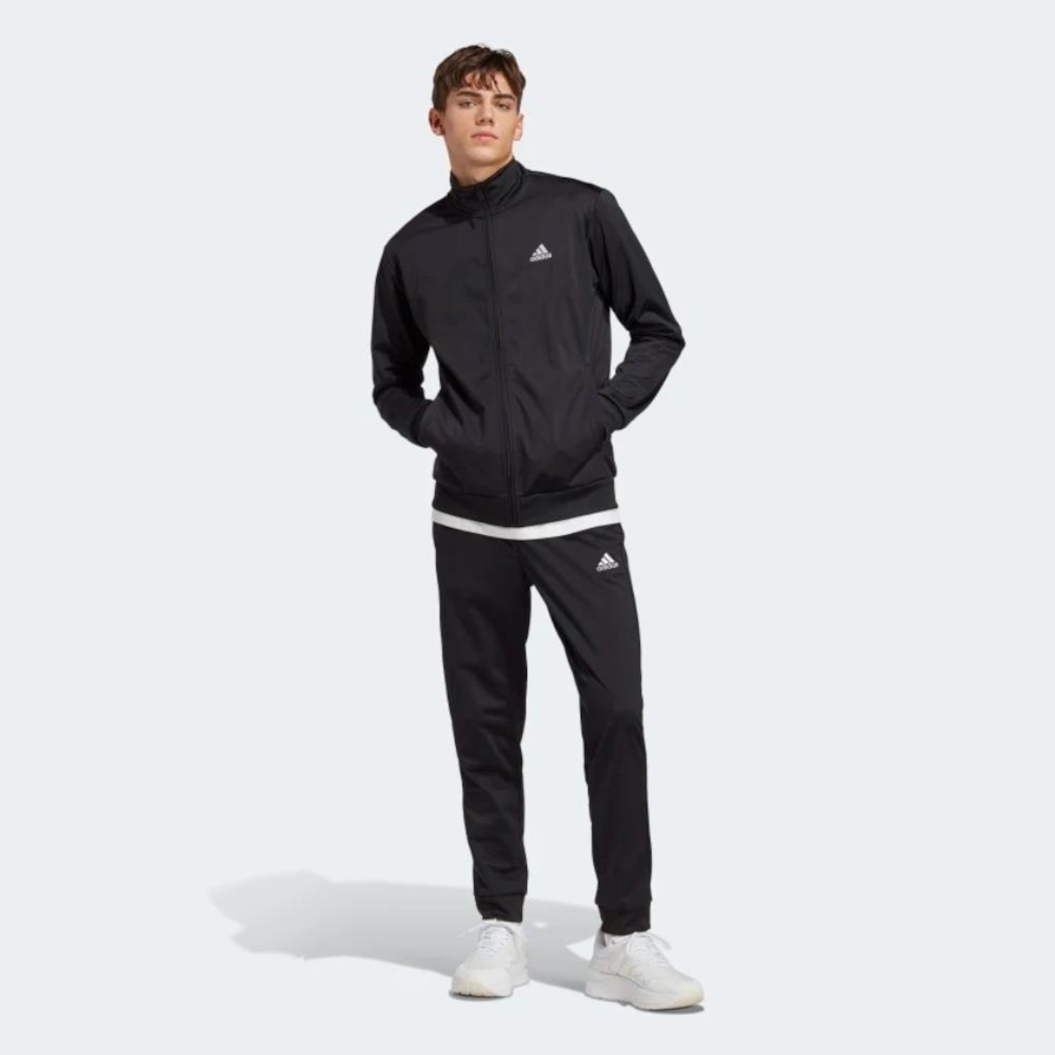 Conjunto Masculino adidas Blusa de Frio + Calça Essential - Foto 2