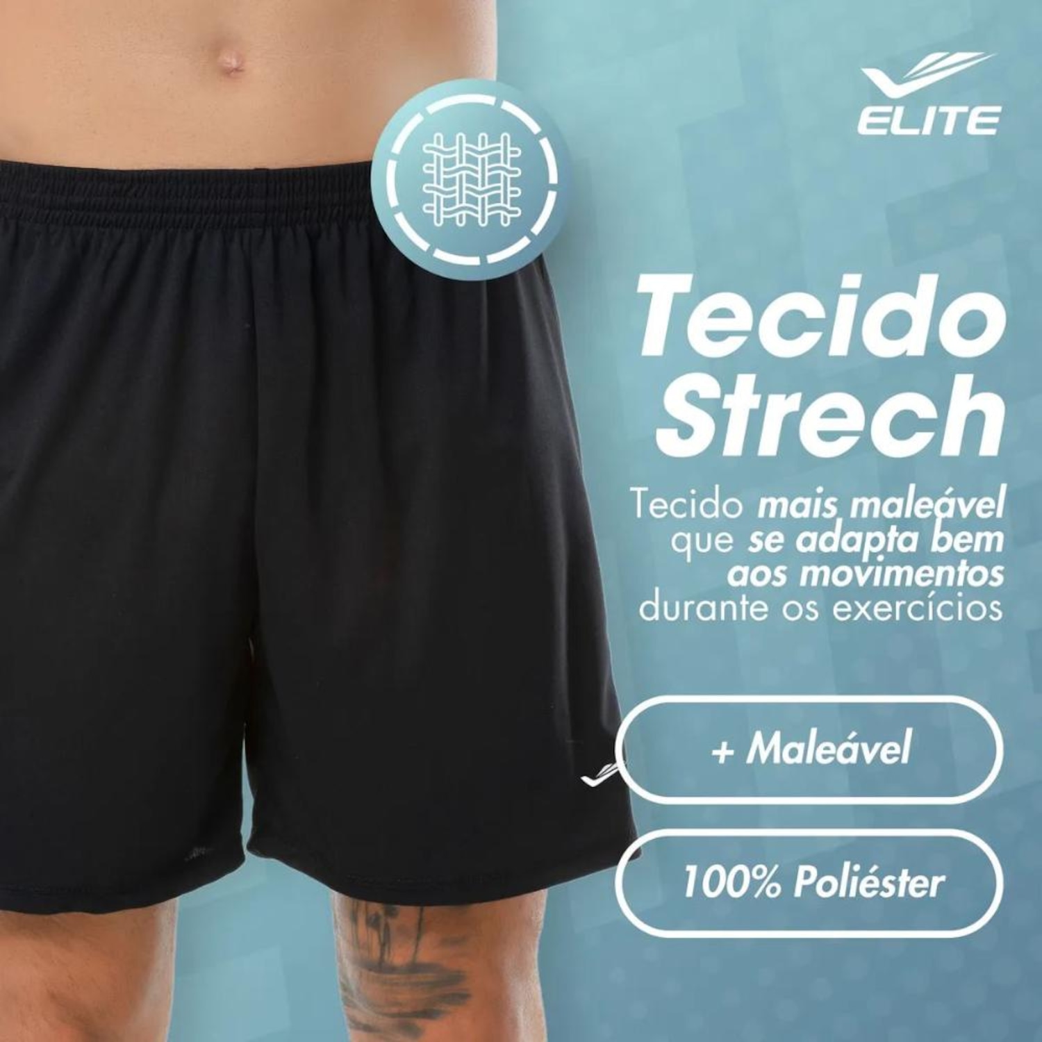 Short Masculino Elite Running Básico - Foto 3