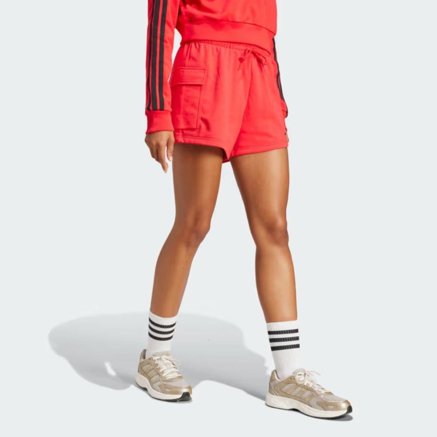 Short Feminino adidas Moletom Logo - Foto 2