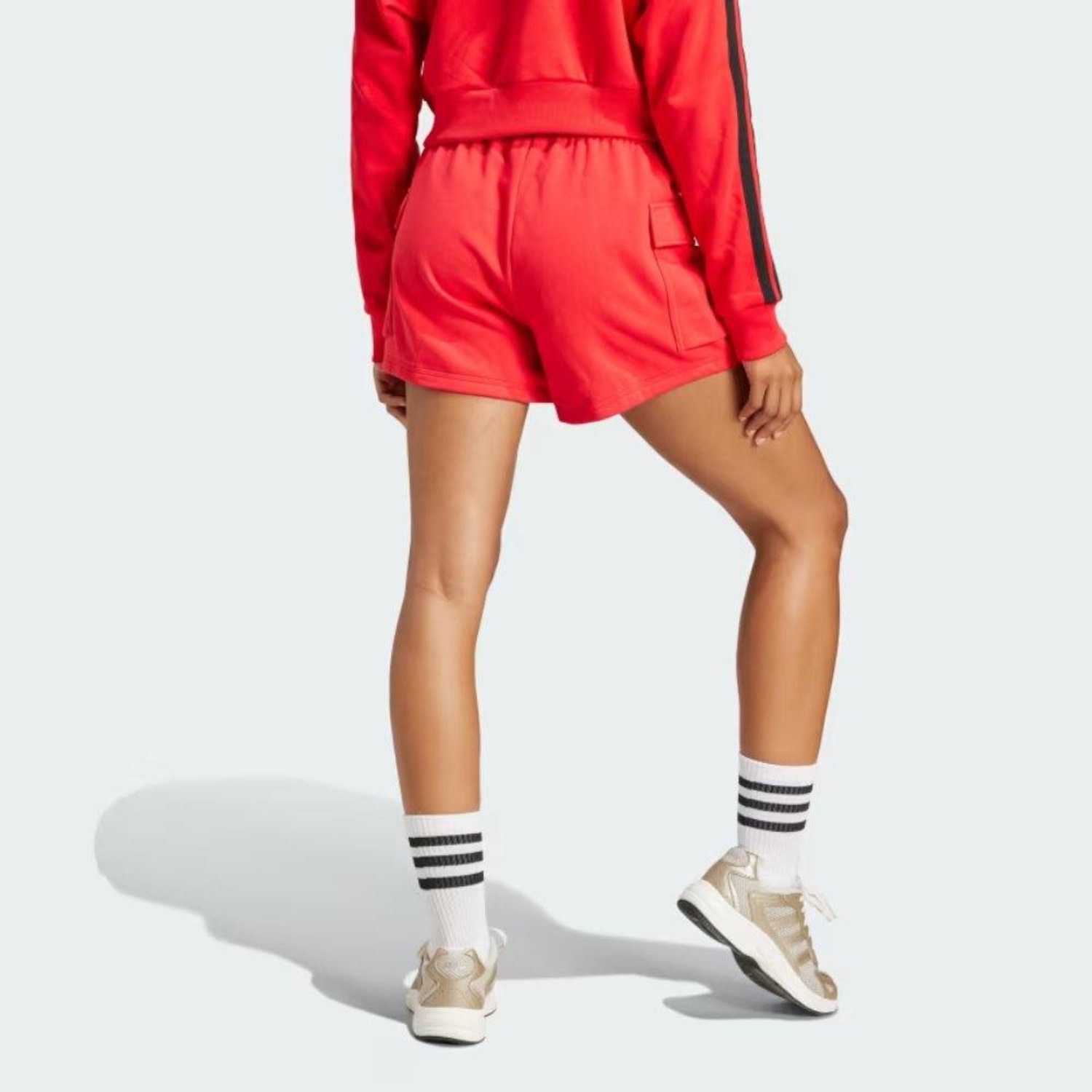 Short Feminino adidas Moletom Logo - Foto 4