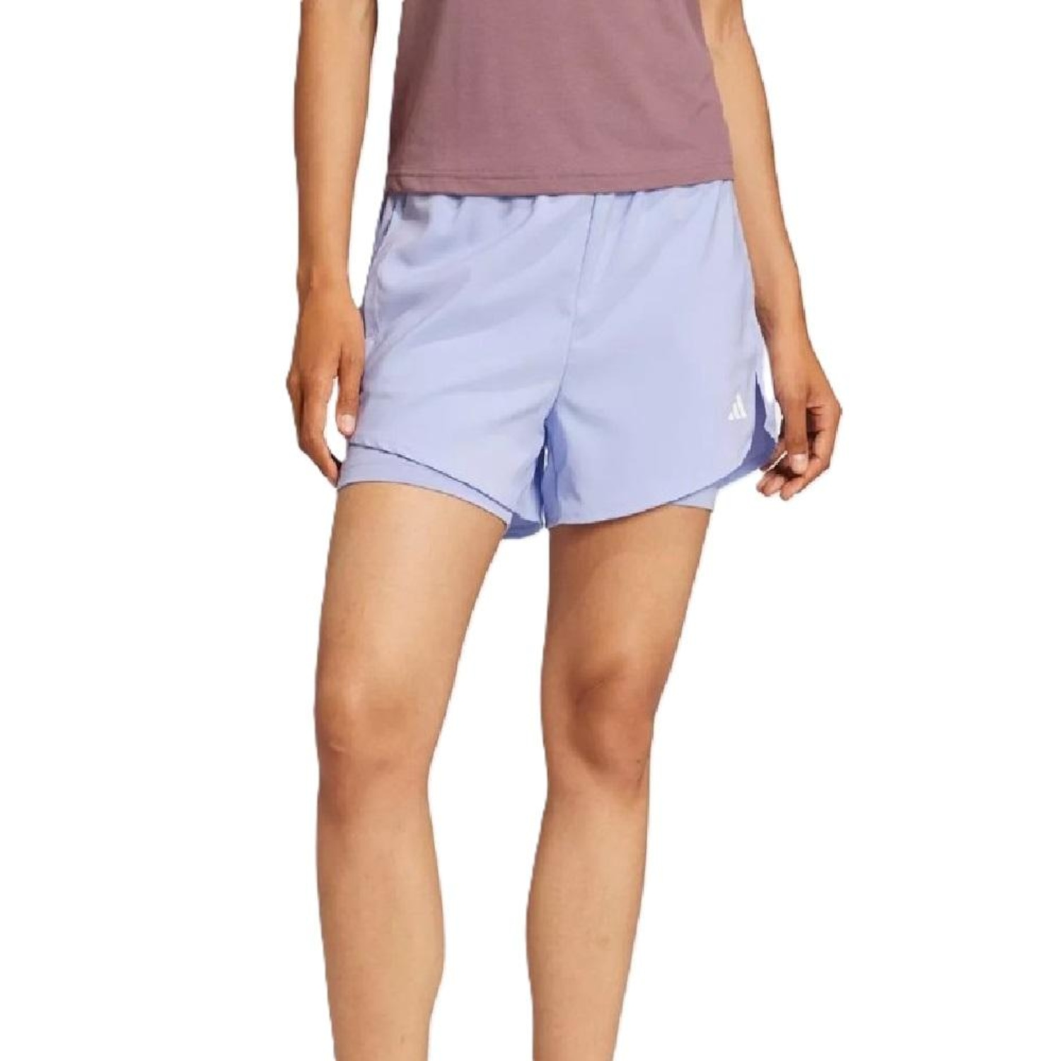 Short Feminino Adidas Duplo Logo - Foto 2