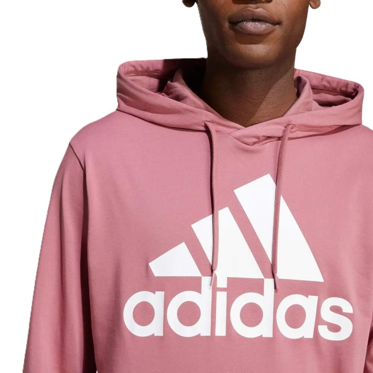 Moletom Masculino Adidas Capuz Big Logo - Foto 4