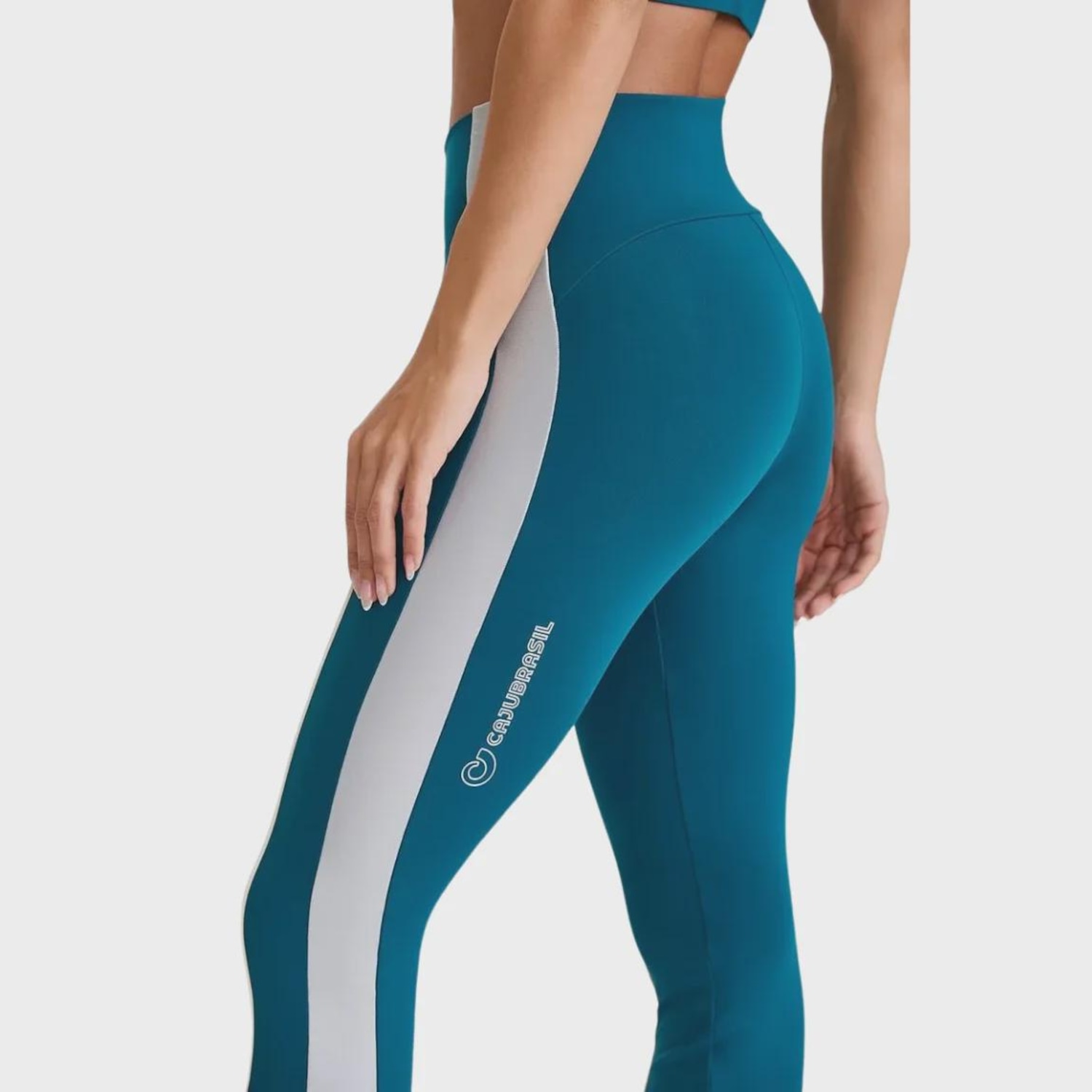 Calça Legging Caju Basil NY Cós Invisível - Feminina - Foto 4
