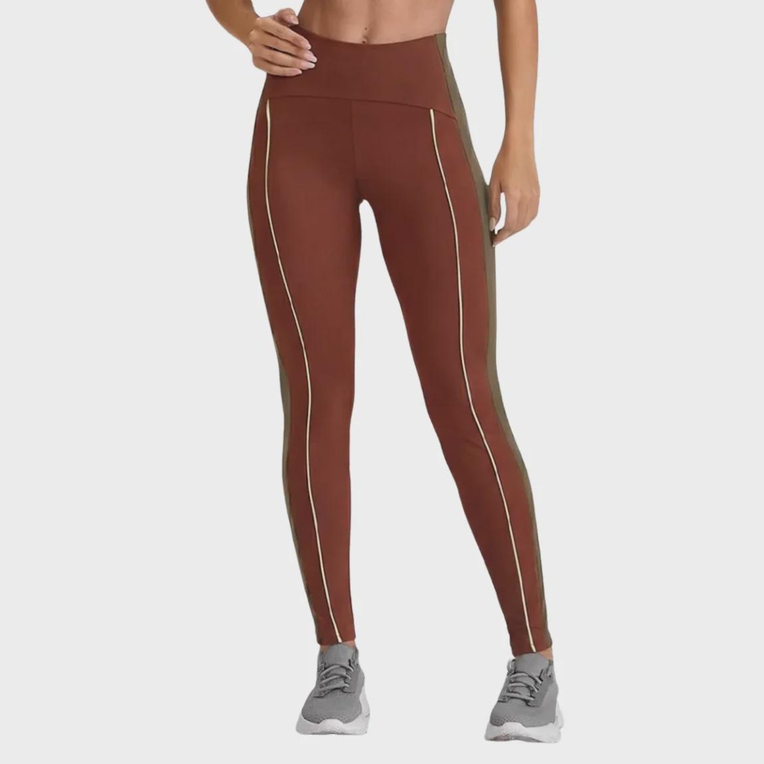 Calça Legging Caju Basil NY Cós Invisível - Feminina - Foto 3