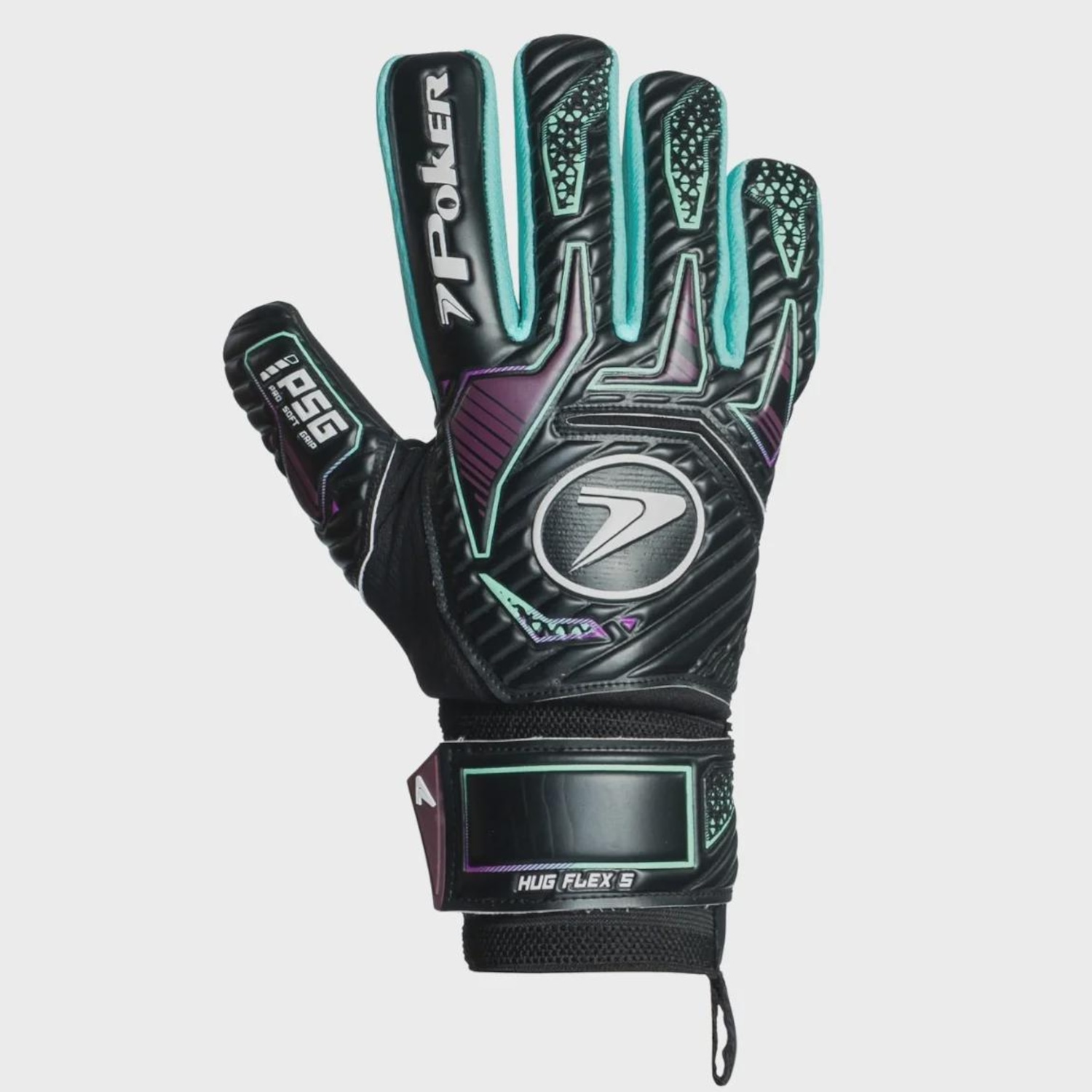 Luvas de Goleiro Poker Profissional Hug Flex 5 - Adulto - Foto 3