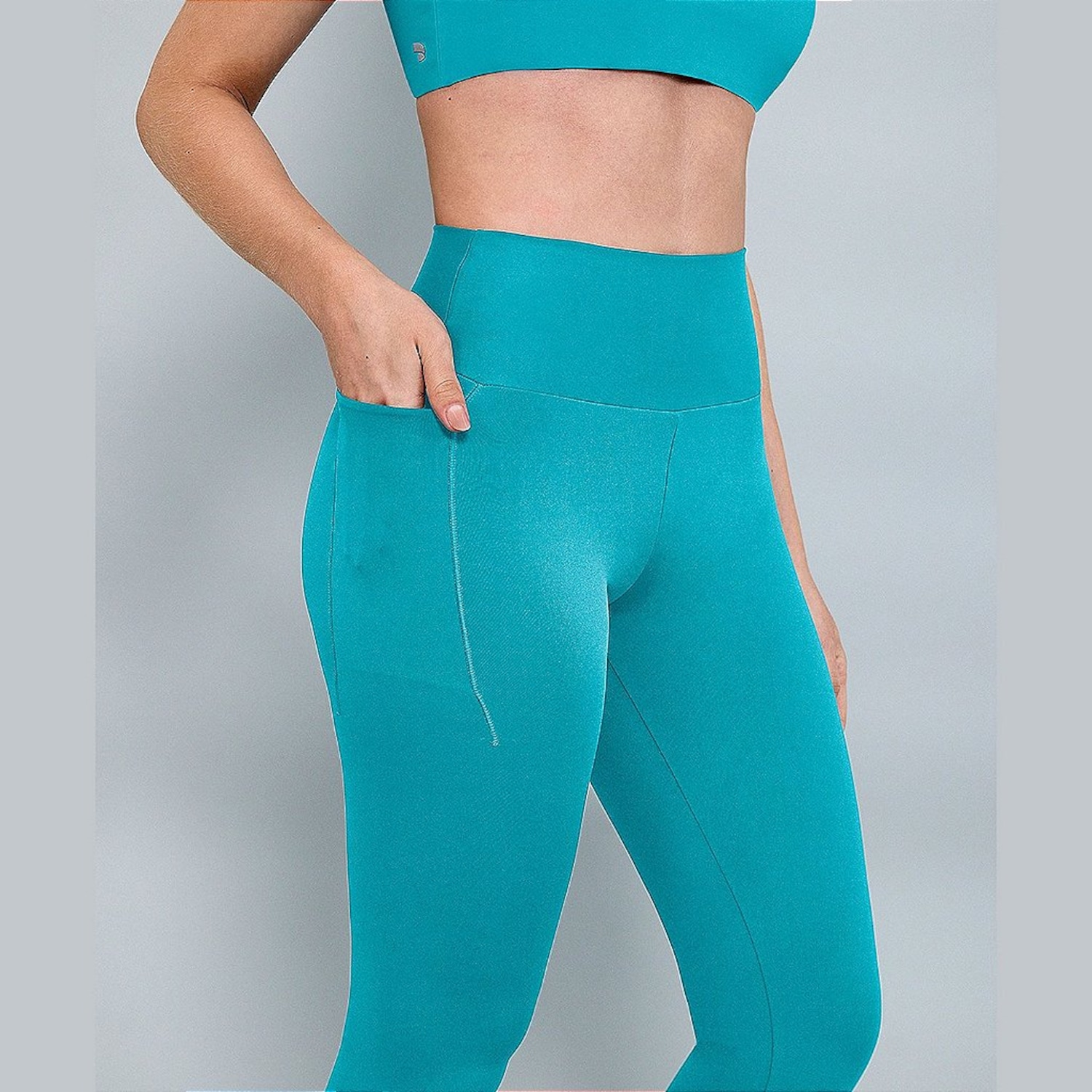 Calça Legging Alto Giro Eterna Cós Sustentação Feminina - Foto 3