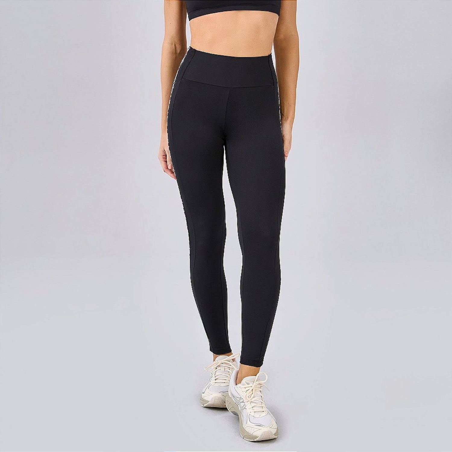 Calça Legging Alto Giro Elástico Personalizado Feminina - Foto 3