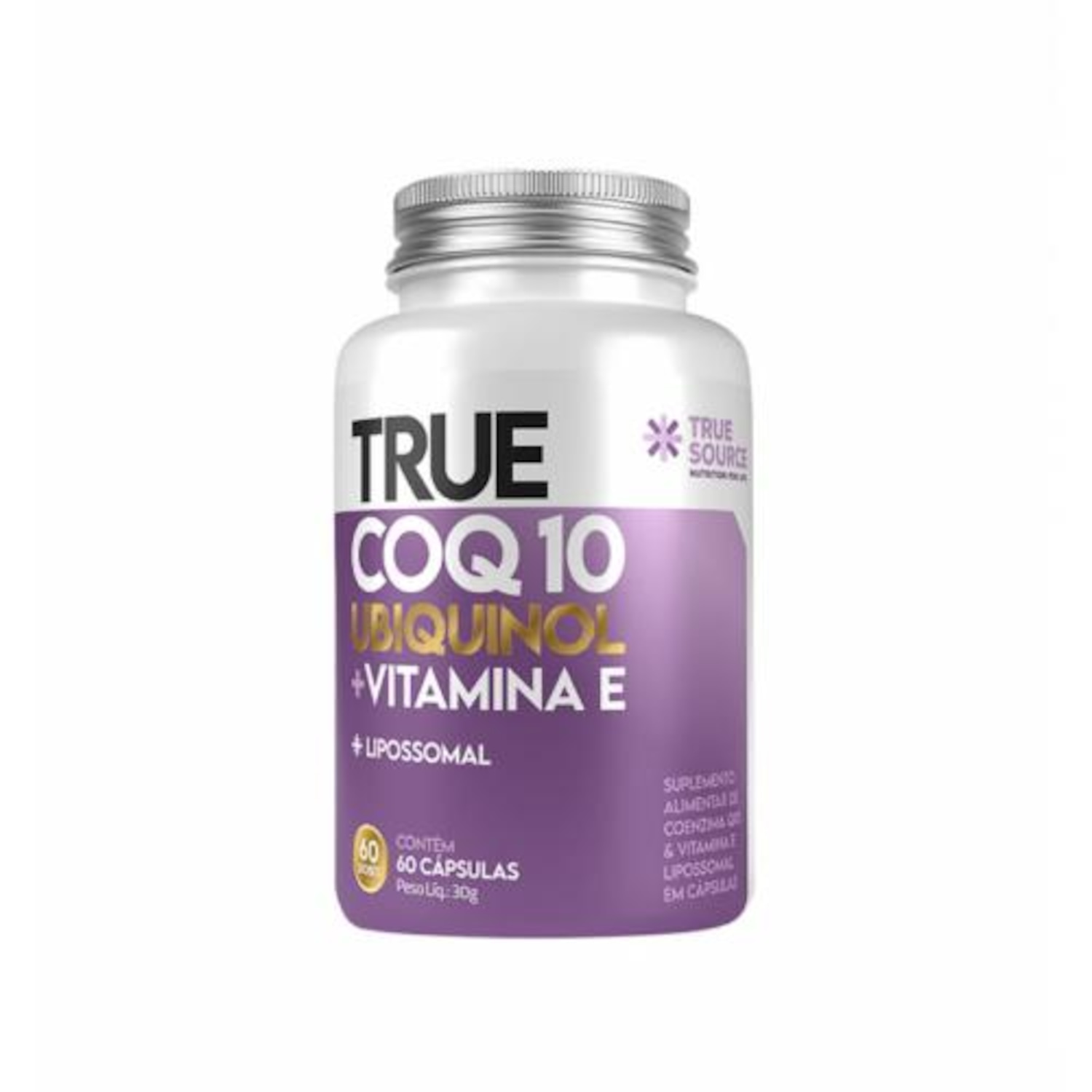 True Coq10 Ubiquinol + Vitamina E (60 Cápsulas) – True Source - Foto 1